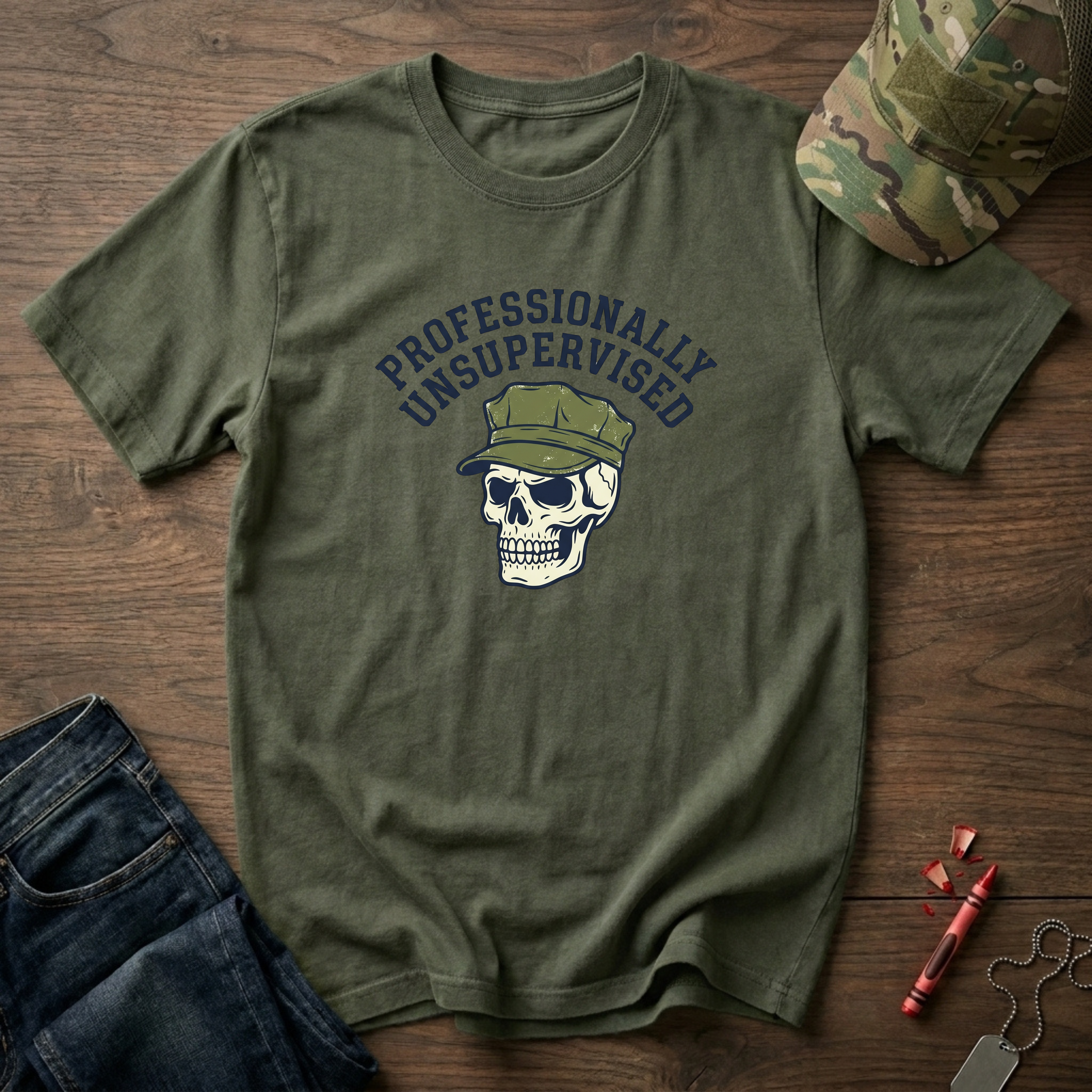 8 Point Cover Unsupervised - Premium T-Shirt