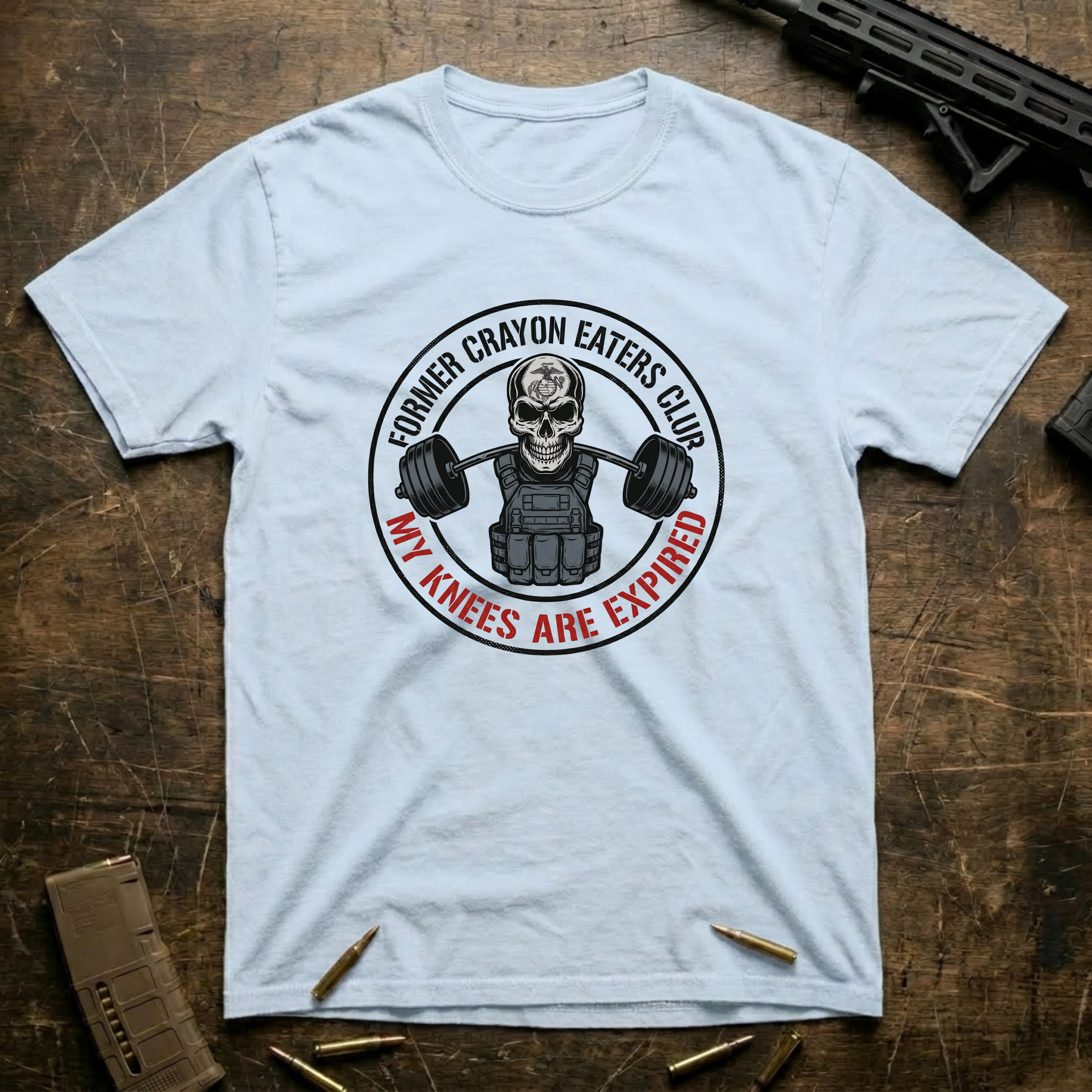 Crayon Eaters Club Expired Knees - Premium T-Shirt