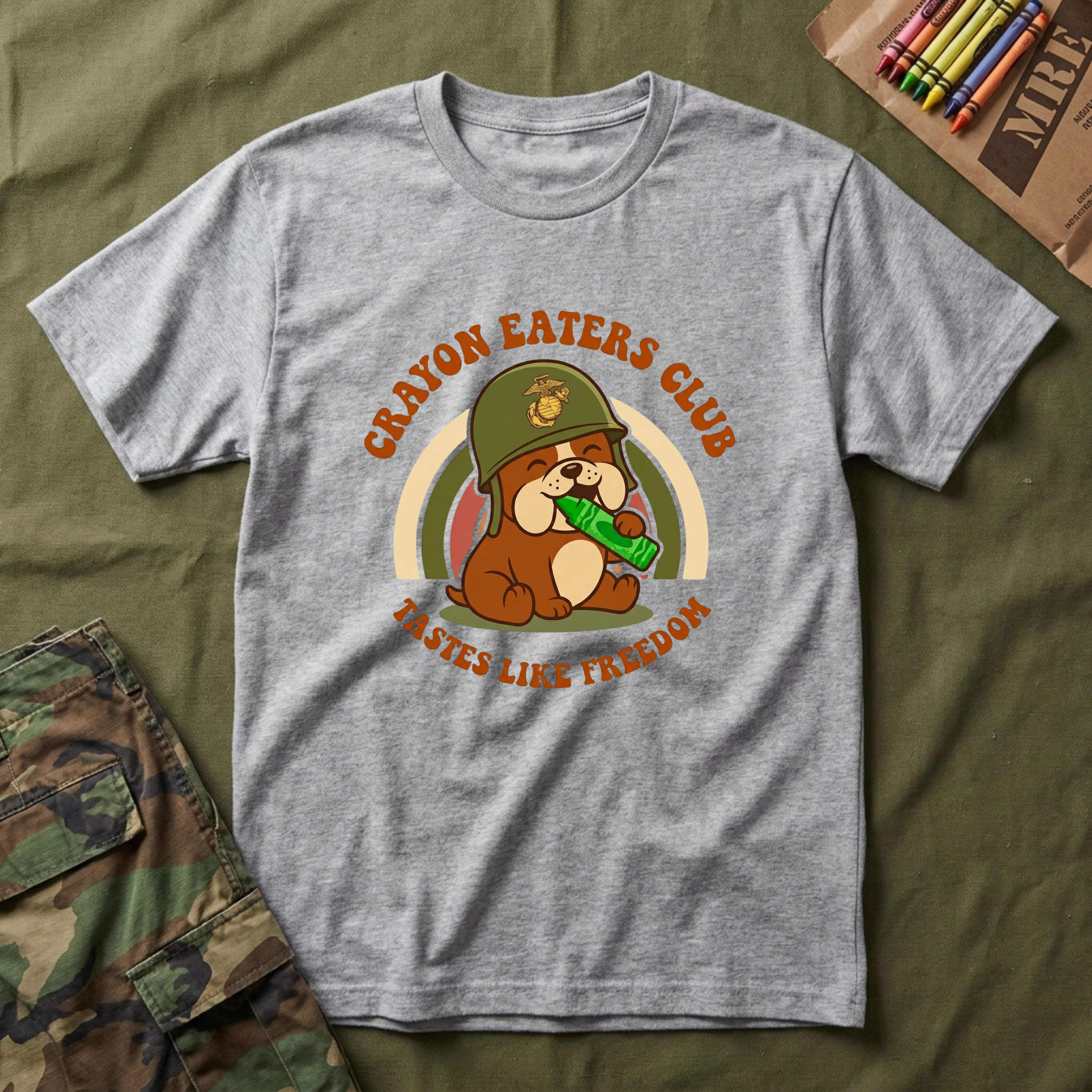 Bulldog Tastes Like Freedom - Premium T-Shirt