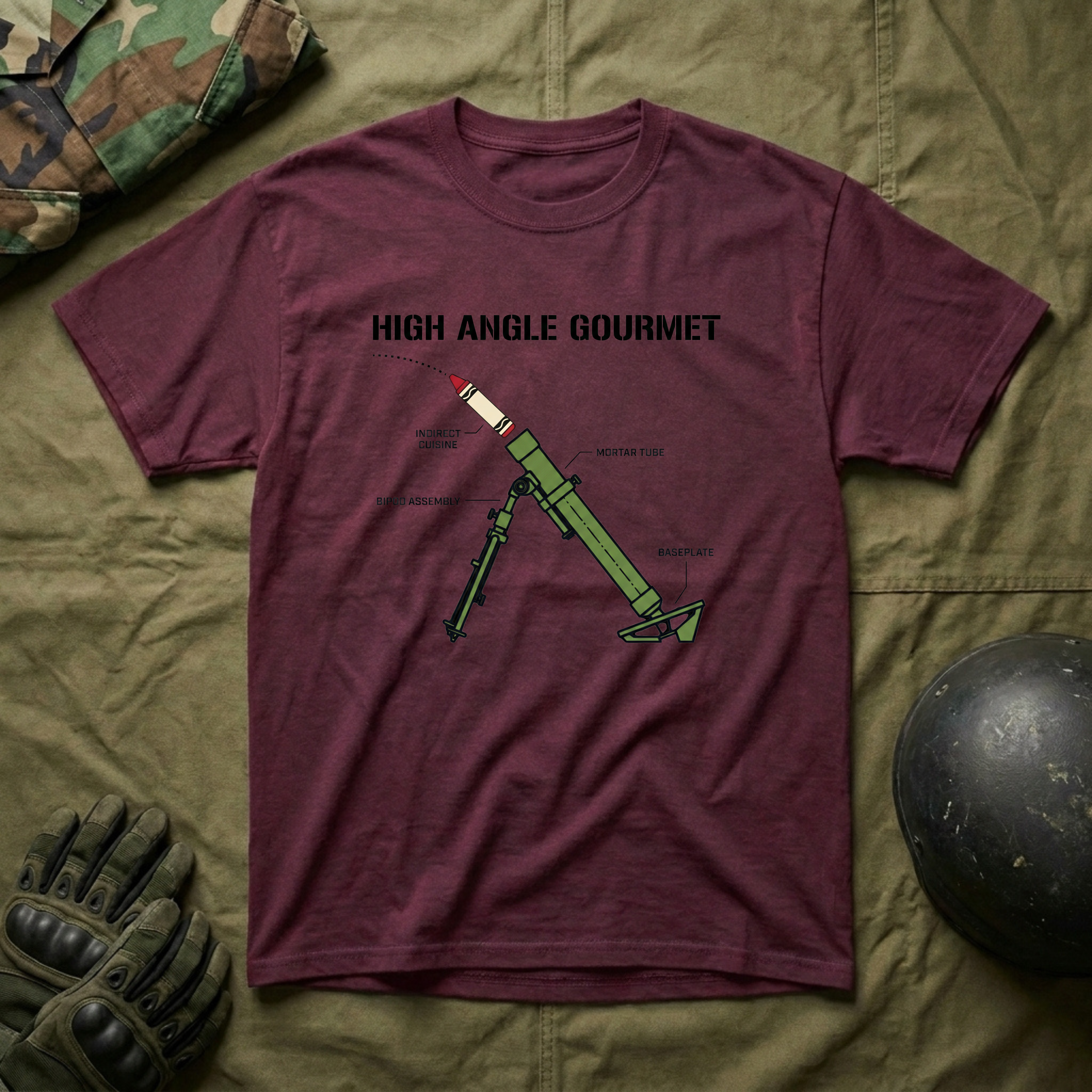 60MM Crayon Mortar - Premium T-Shirt