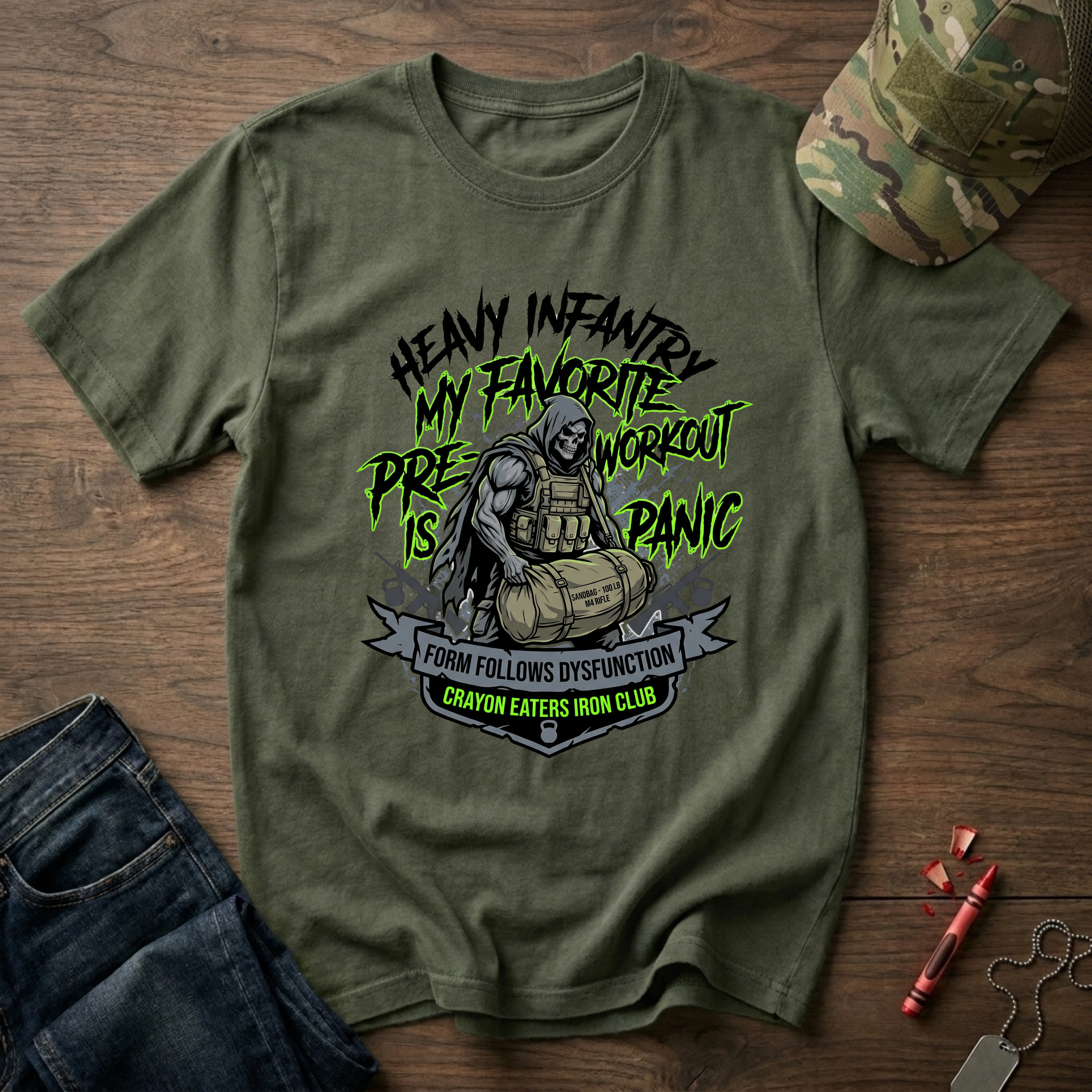 Crayon Heavy Infantry Club - Premium T-Shirt