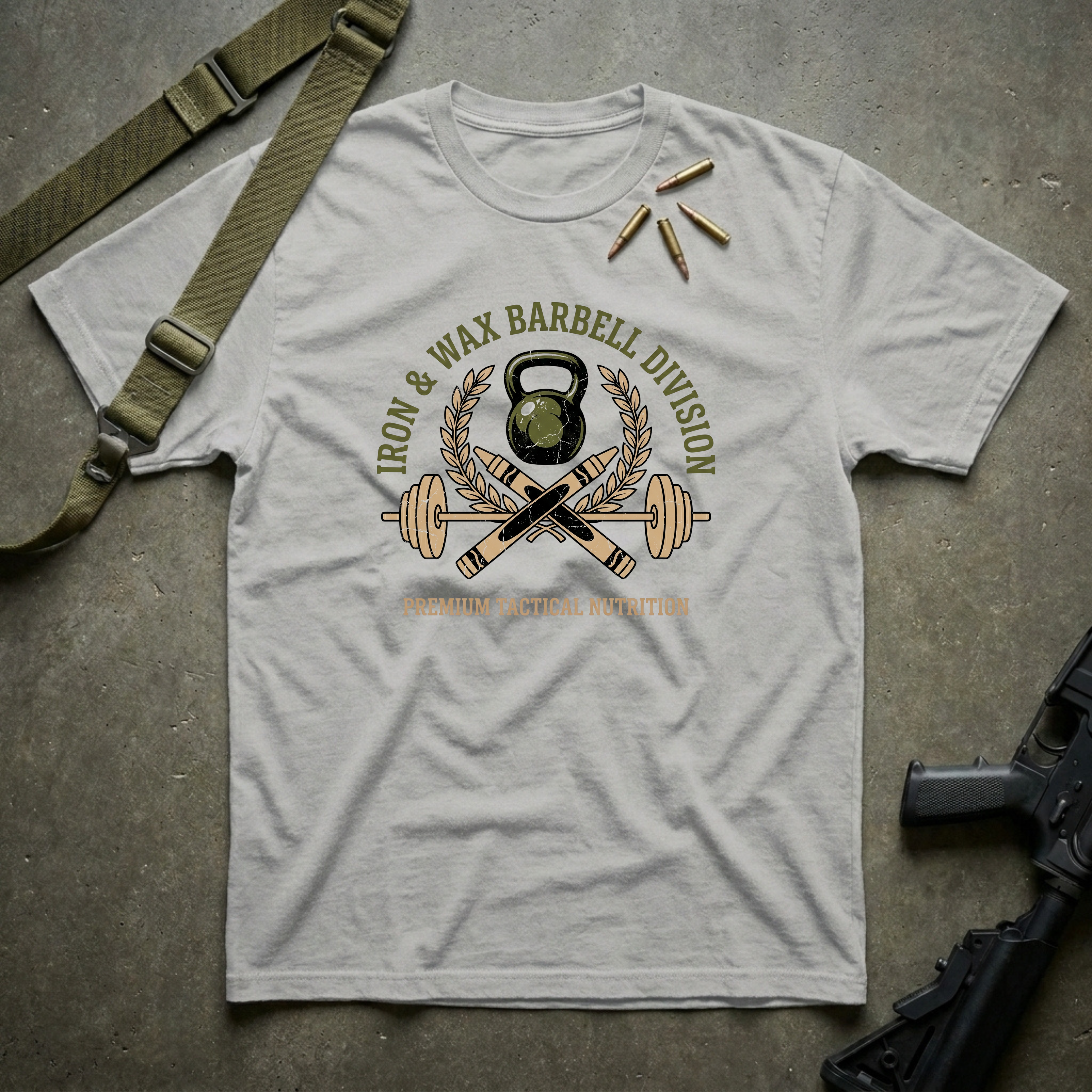 Iron & Wax Barbell Division - Premium T-Shirt