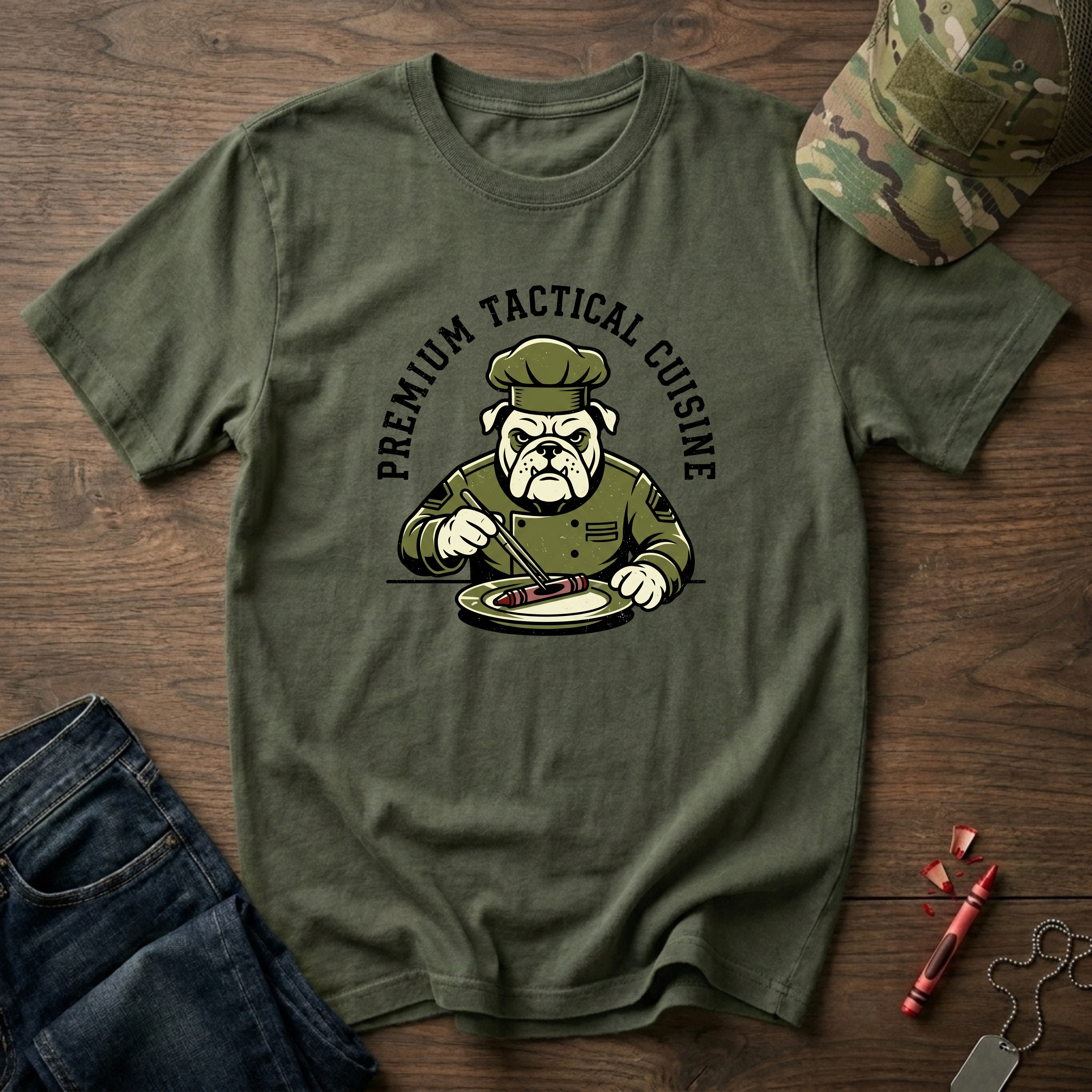 Tactical Cuisine Bulldog - Premium T-Shirt