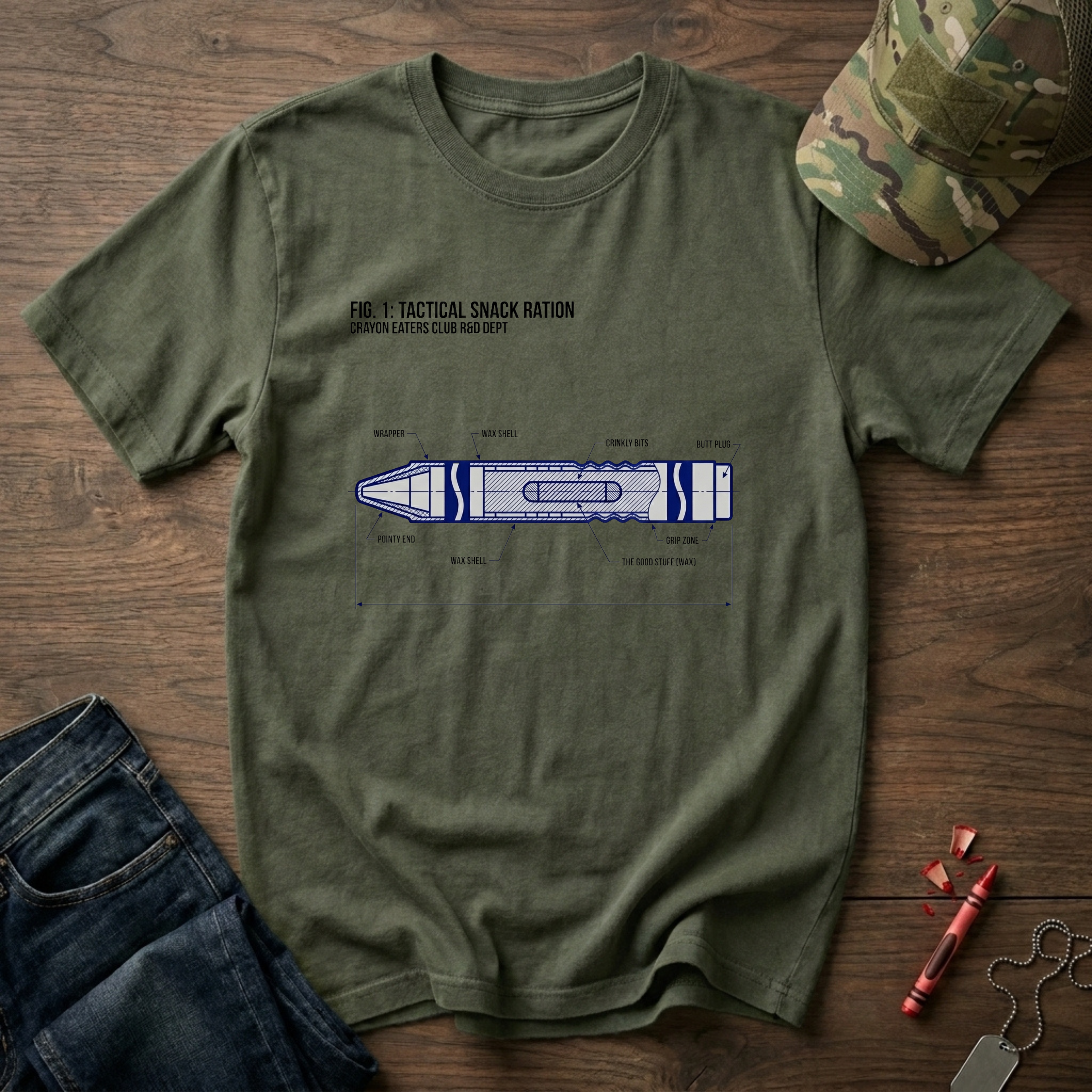 Crayon Schematics - Premium T-Shirt