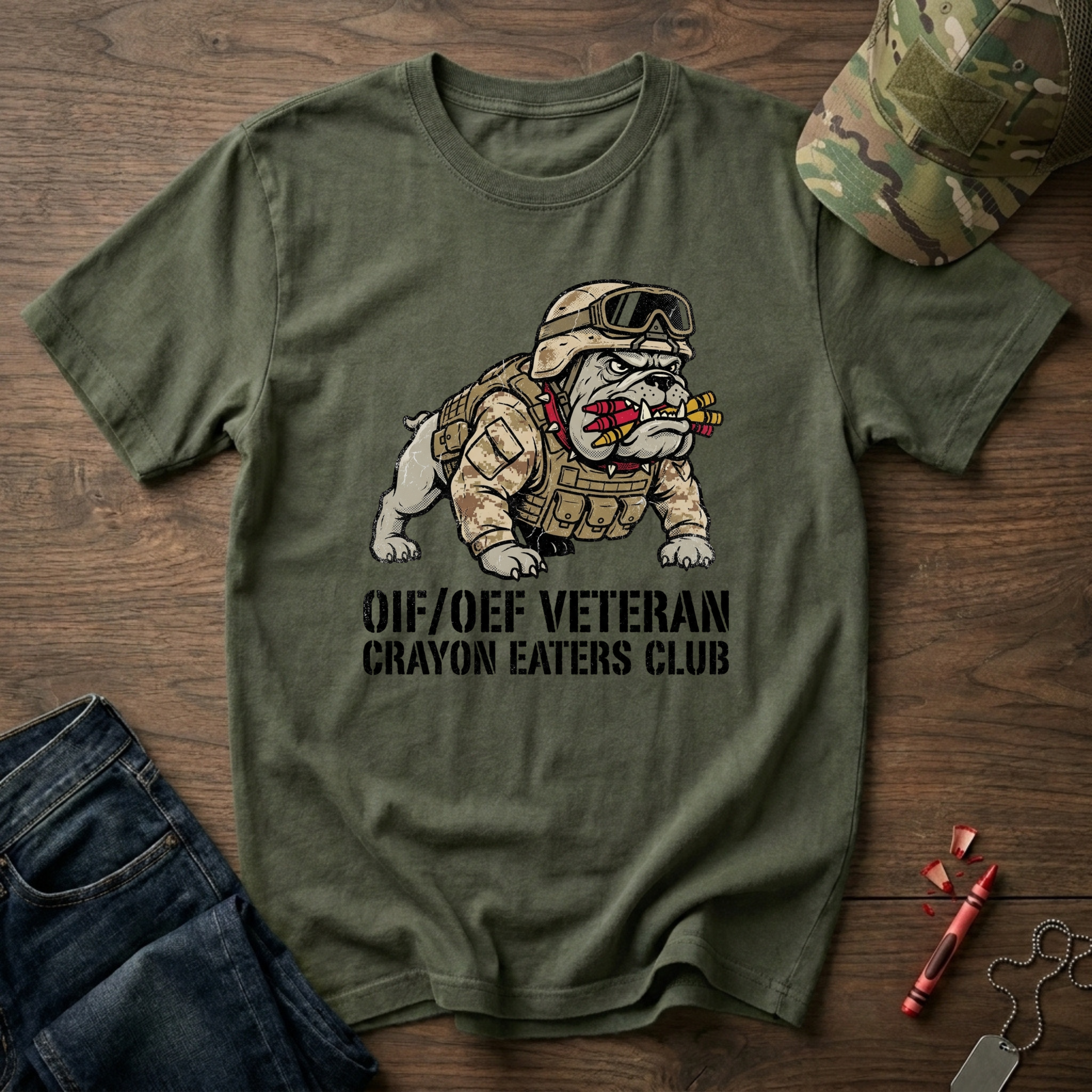 OIF OEF Crayon Eater - Premium T-Shirt