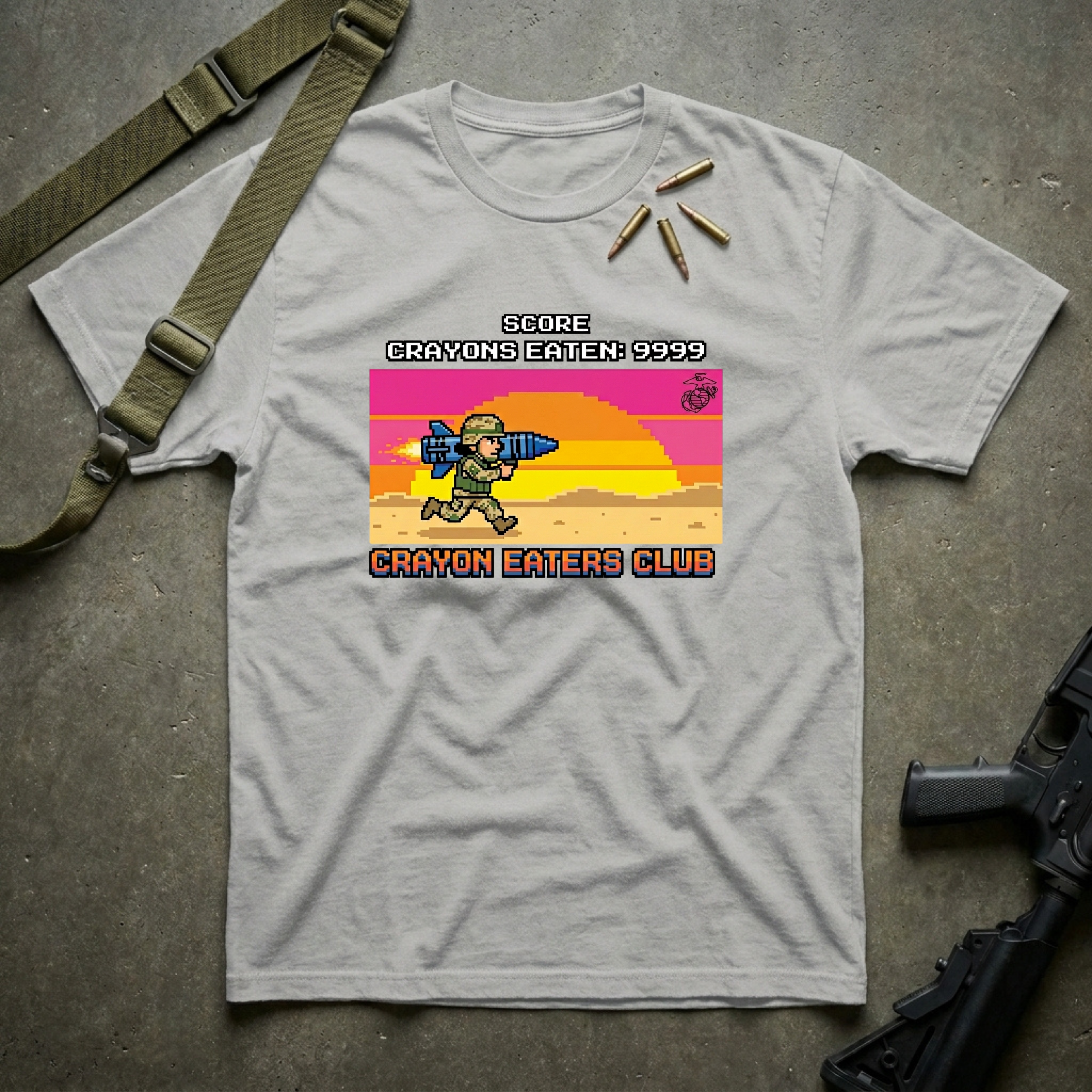 Level 9999 Crayon Eaters Club - Premium T-Shirt