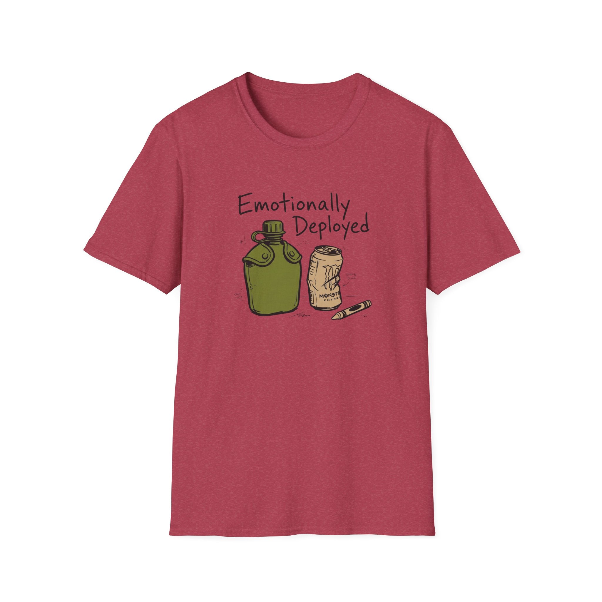 Emotionally Deployed Canteen & Can - Premium T-Shirt