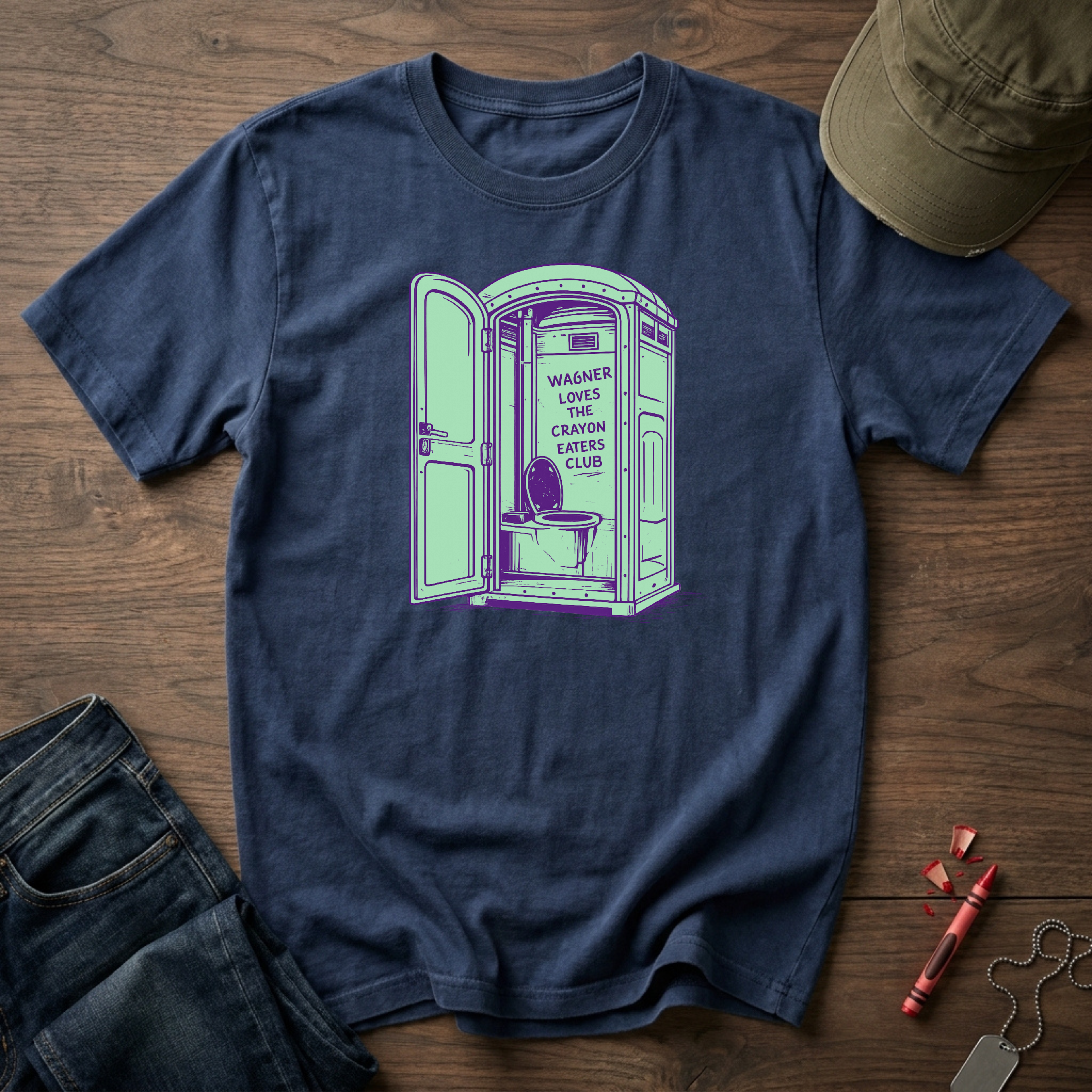 Wagner Loves the Green Crayon Eaters Club - Premium T-Shirt