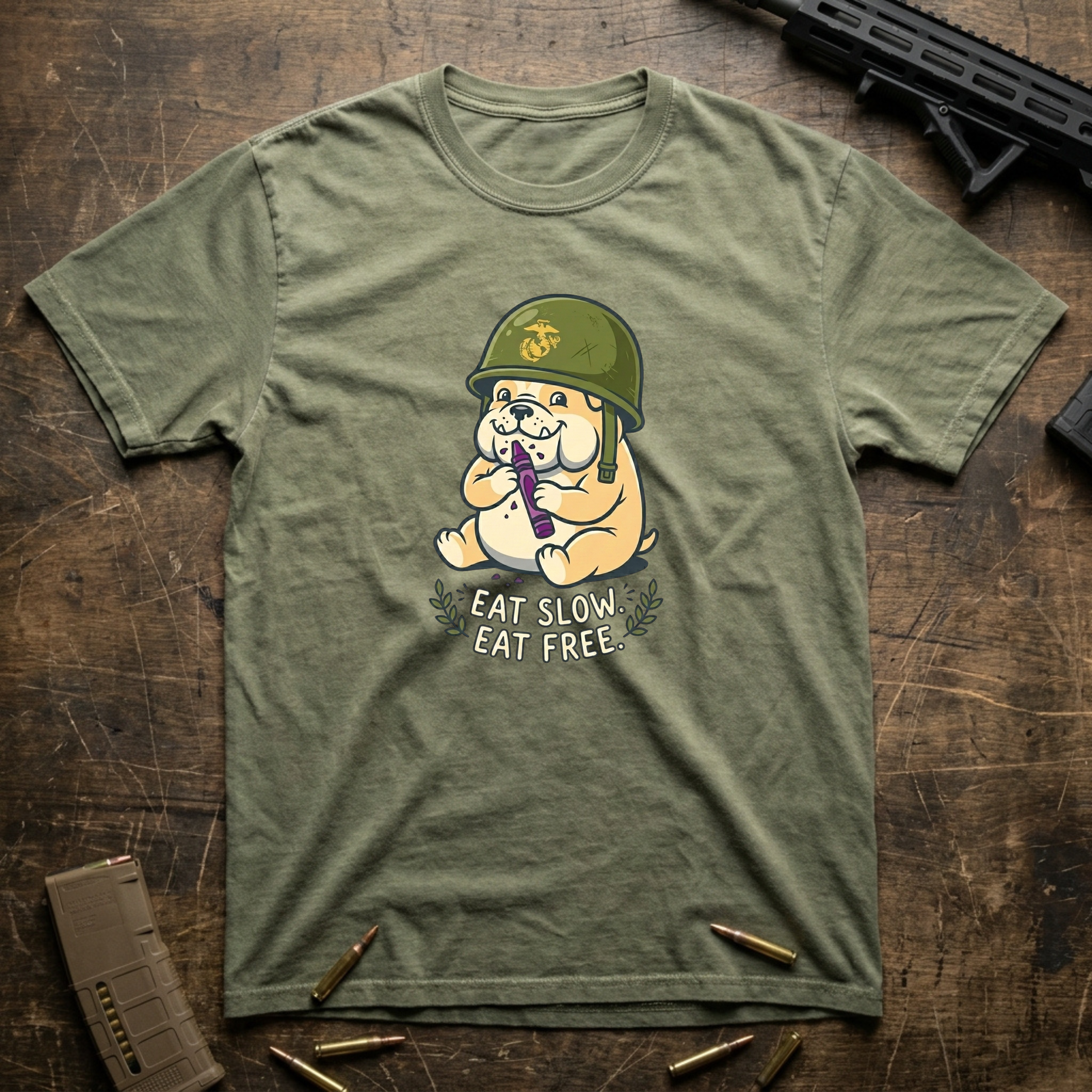 Hungry Bulldog - Premium T-Shirt