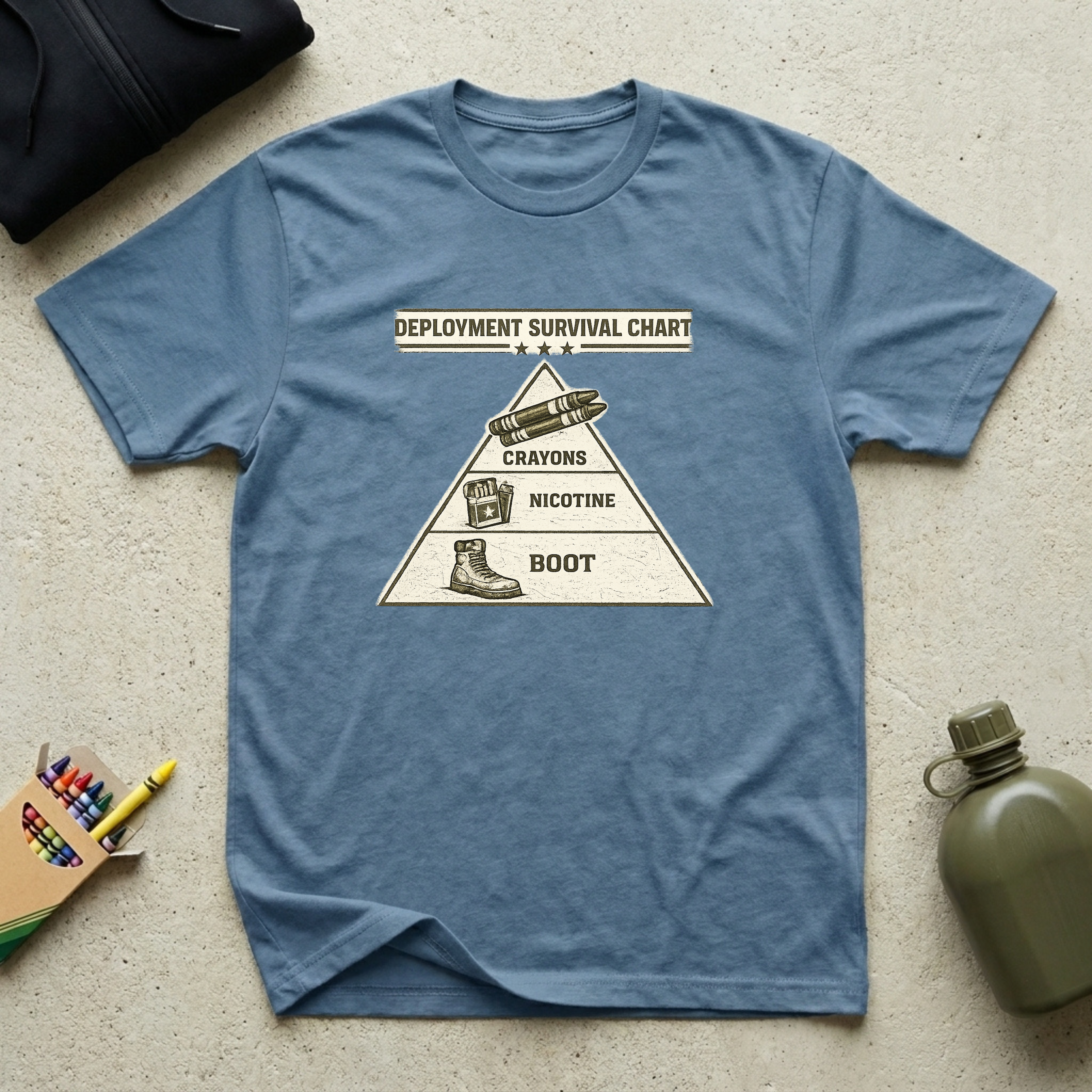 Deployment Survival Chart - Premium T-Shirt