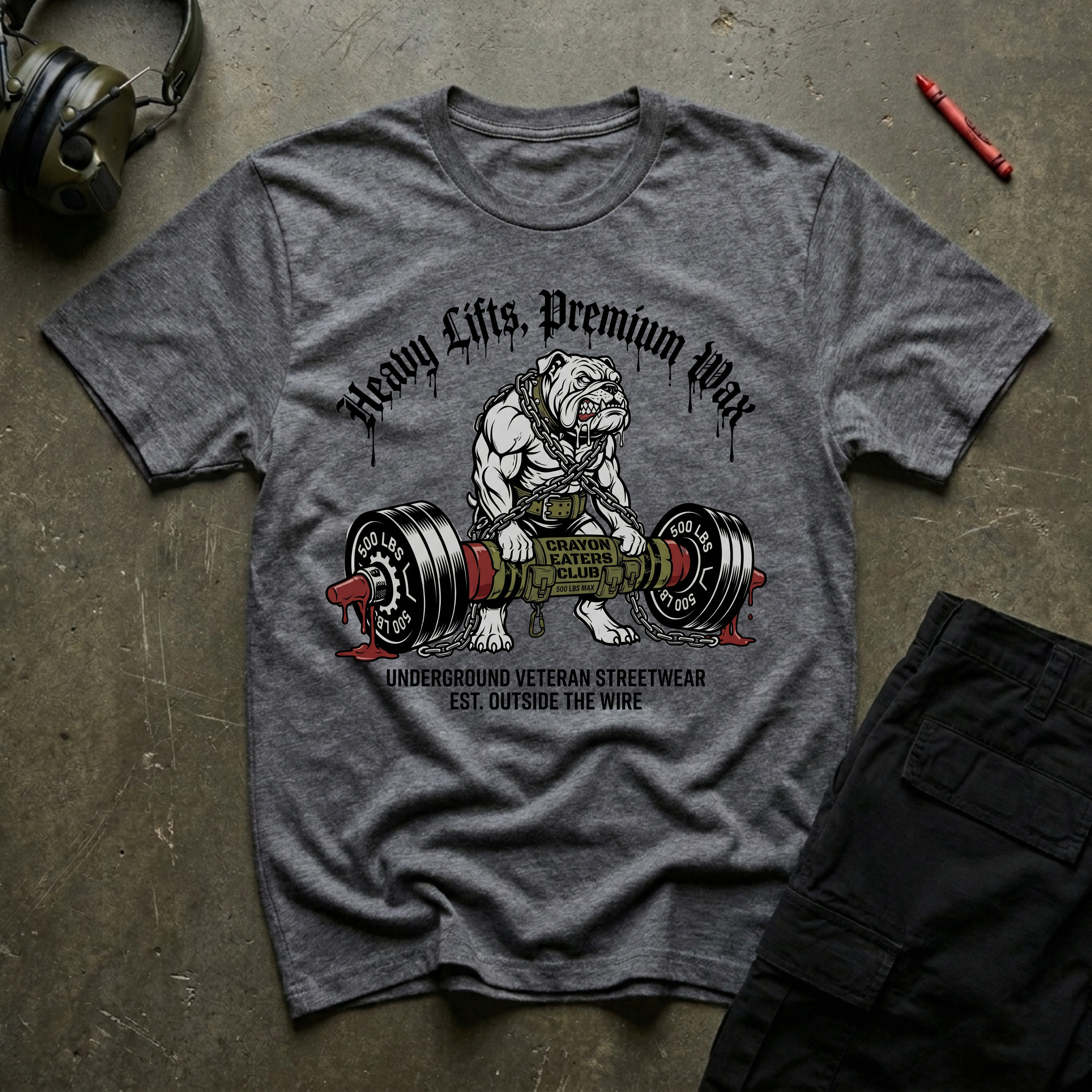 Deadlift Bulldog - Premium T-Shirt