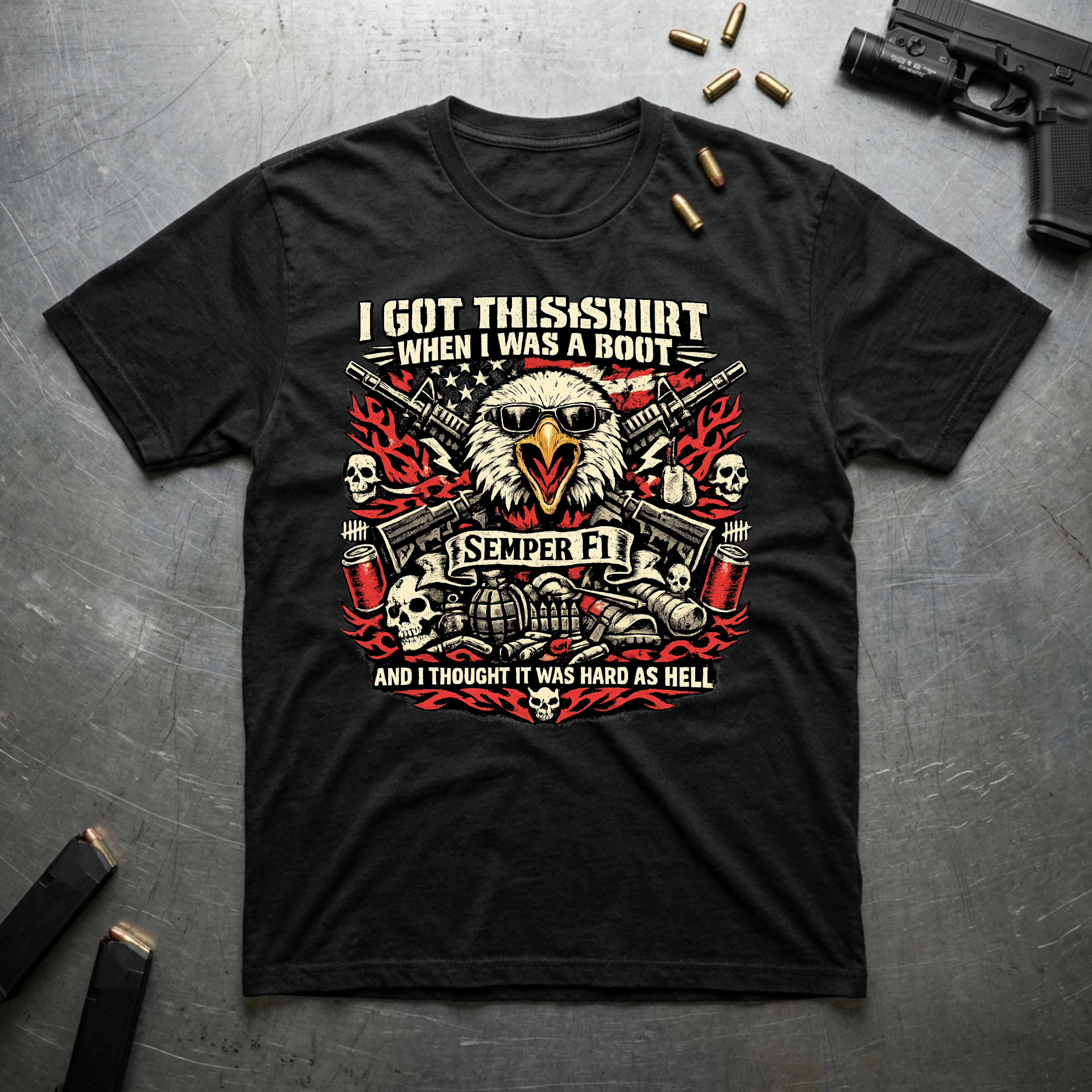 When I Was a Boot - Premium T-Shirt