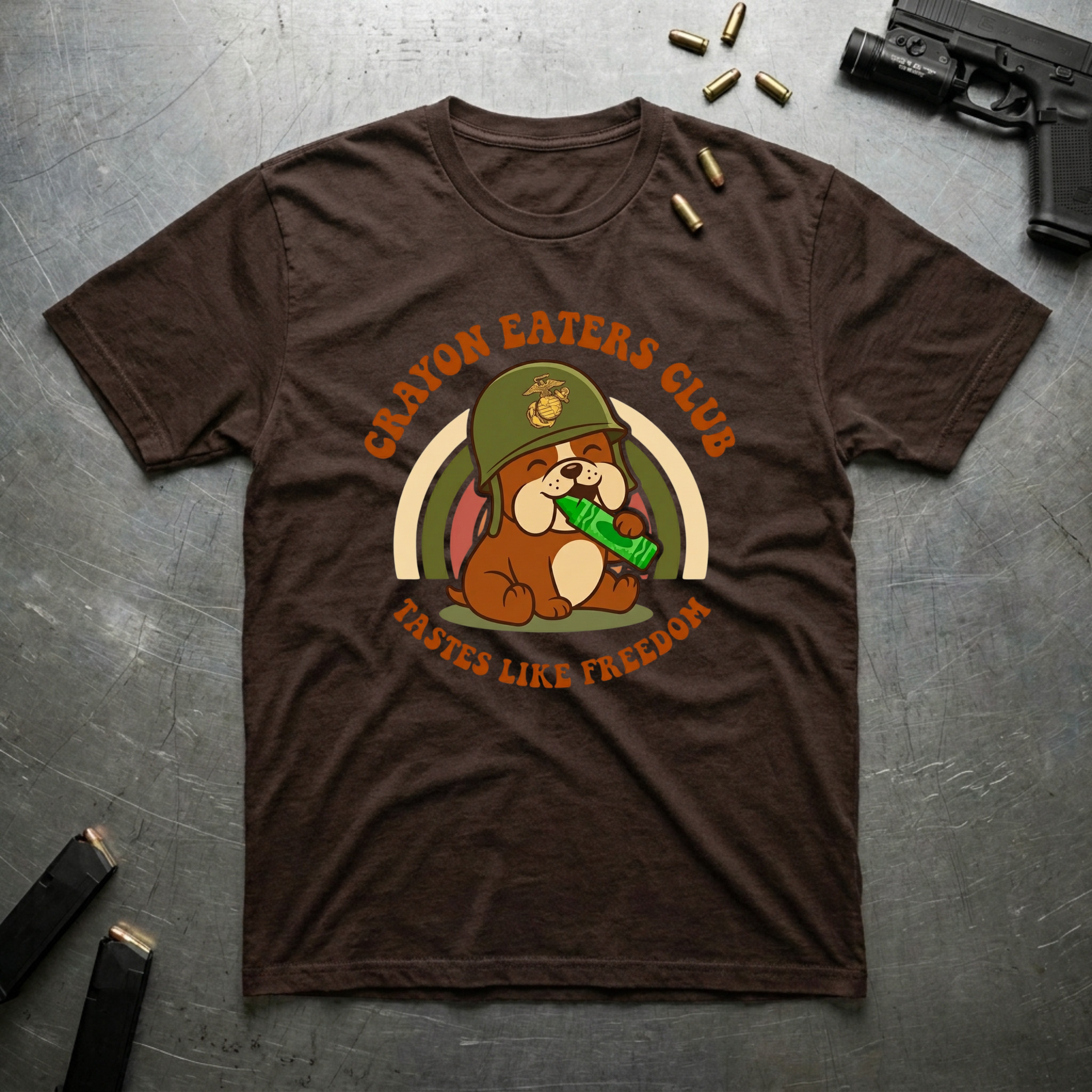 Bulldog Tastes Like Freedom - Premium T-Shirt