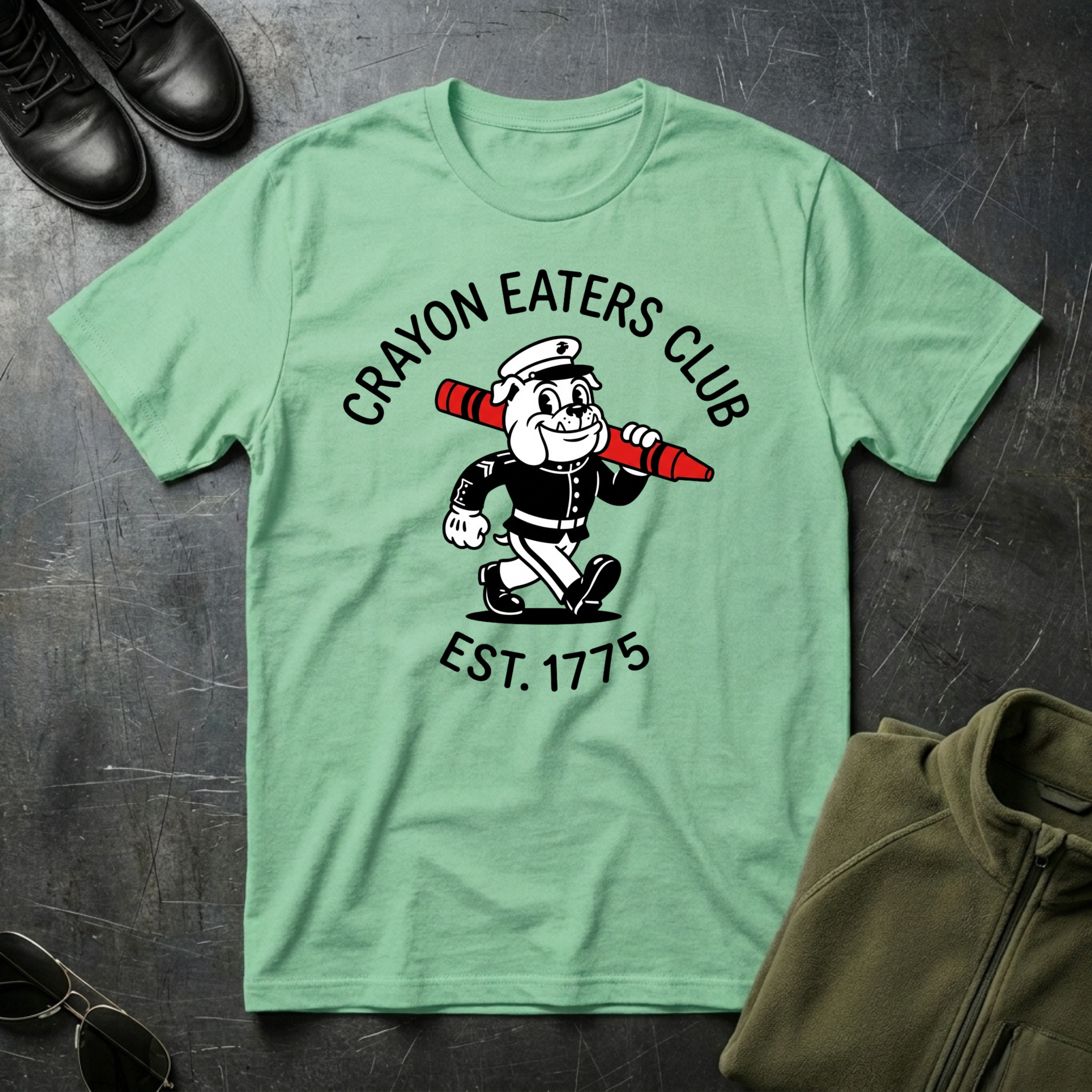 Cartoon Crayon Eater - Premium T-Shirt