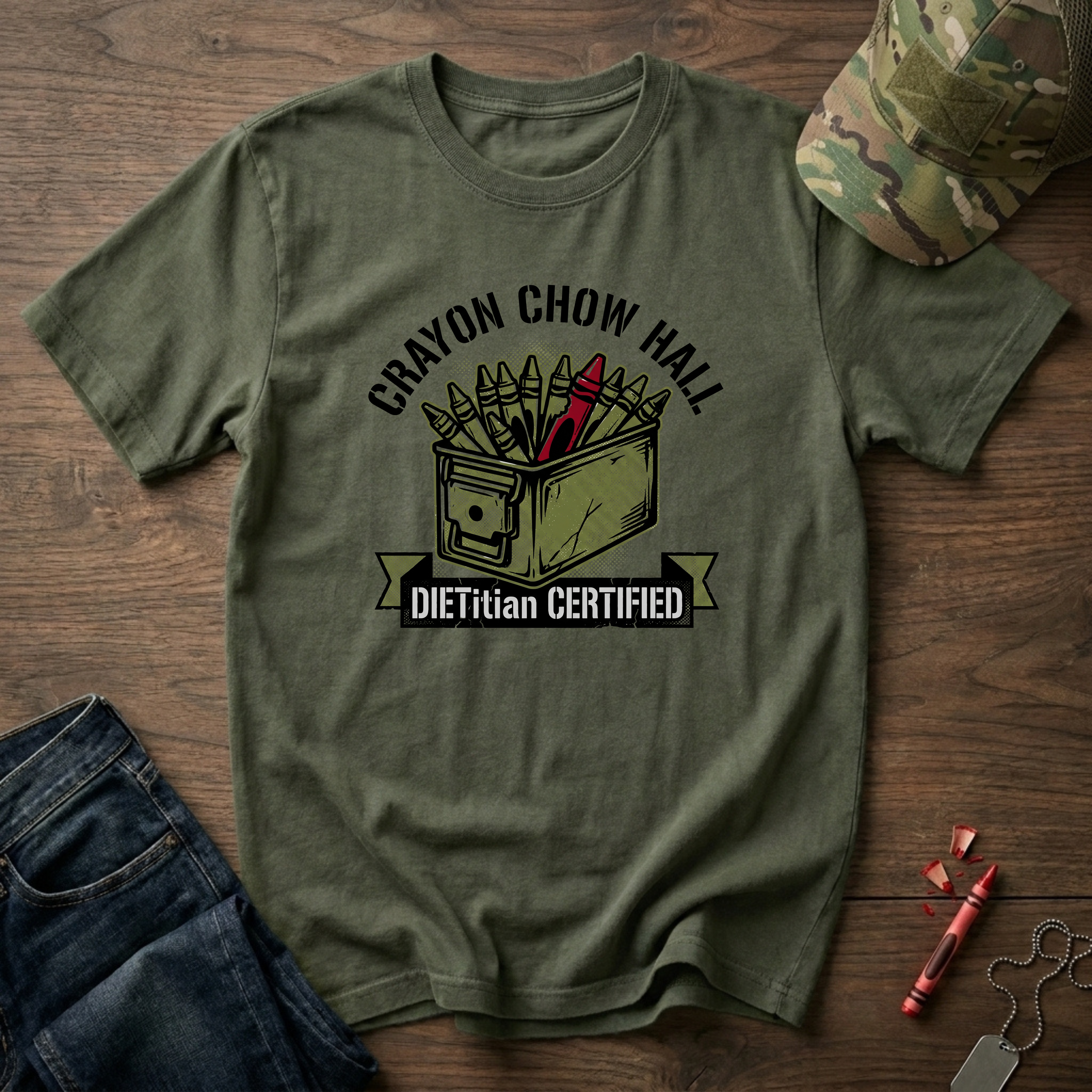 Crayon Chow Hall - Premium T-Shirt