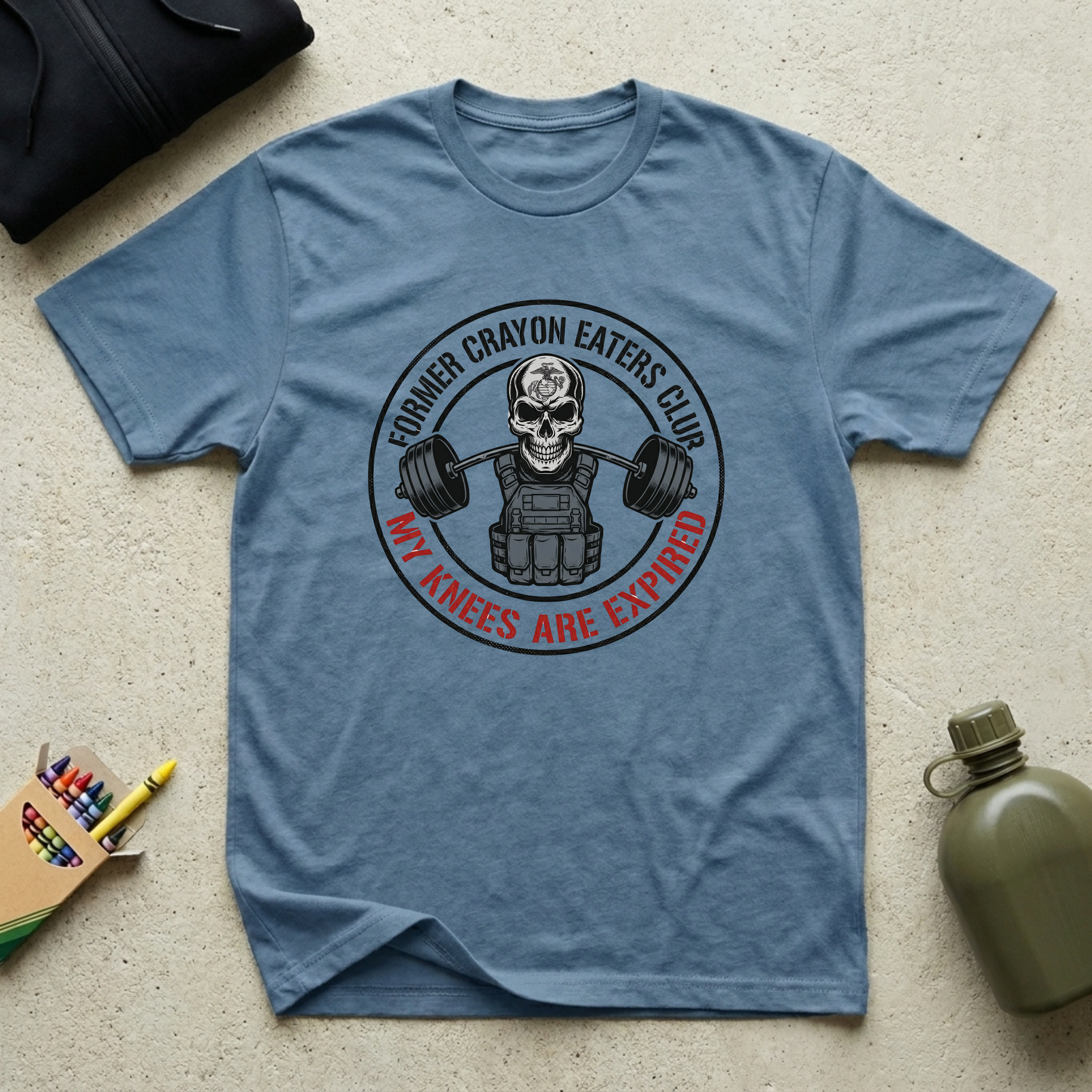 Crayon Eaters Club Expired Knees - Premium T-Shirt