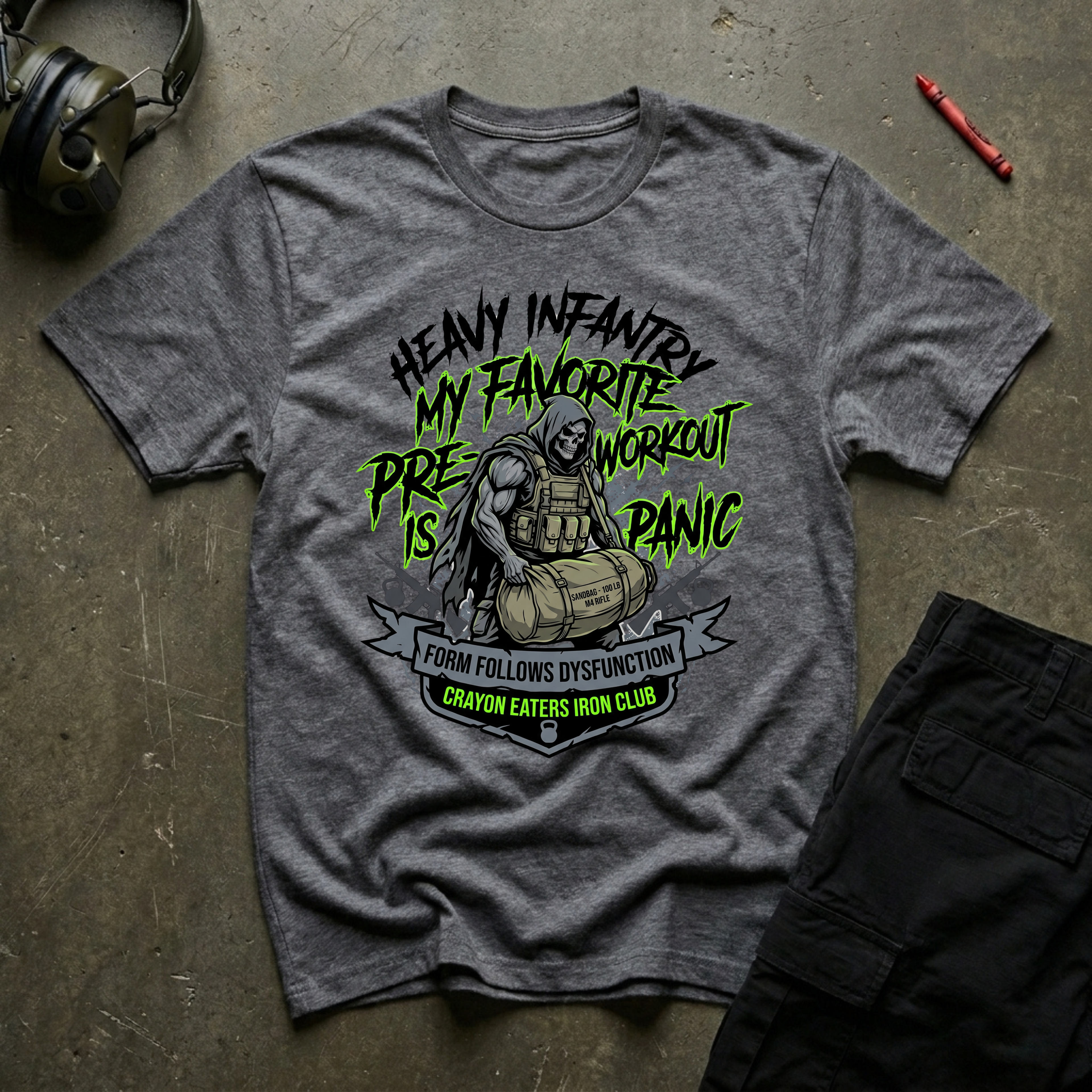 Crayon Heavy Infantry Club - Premium T-Shirt