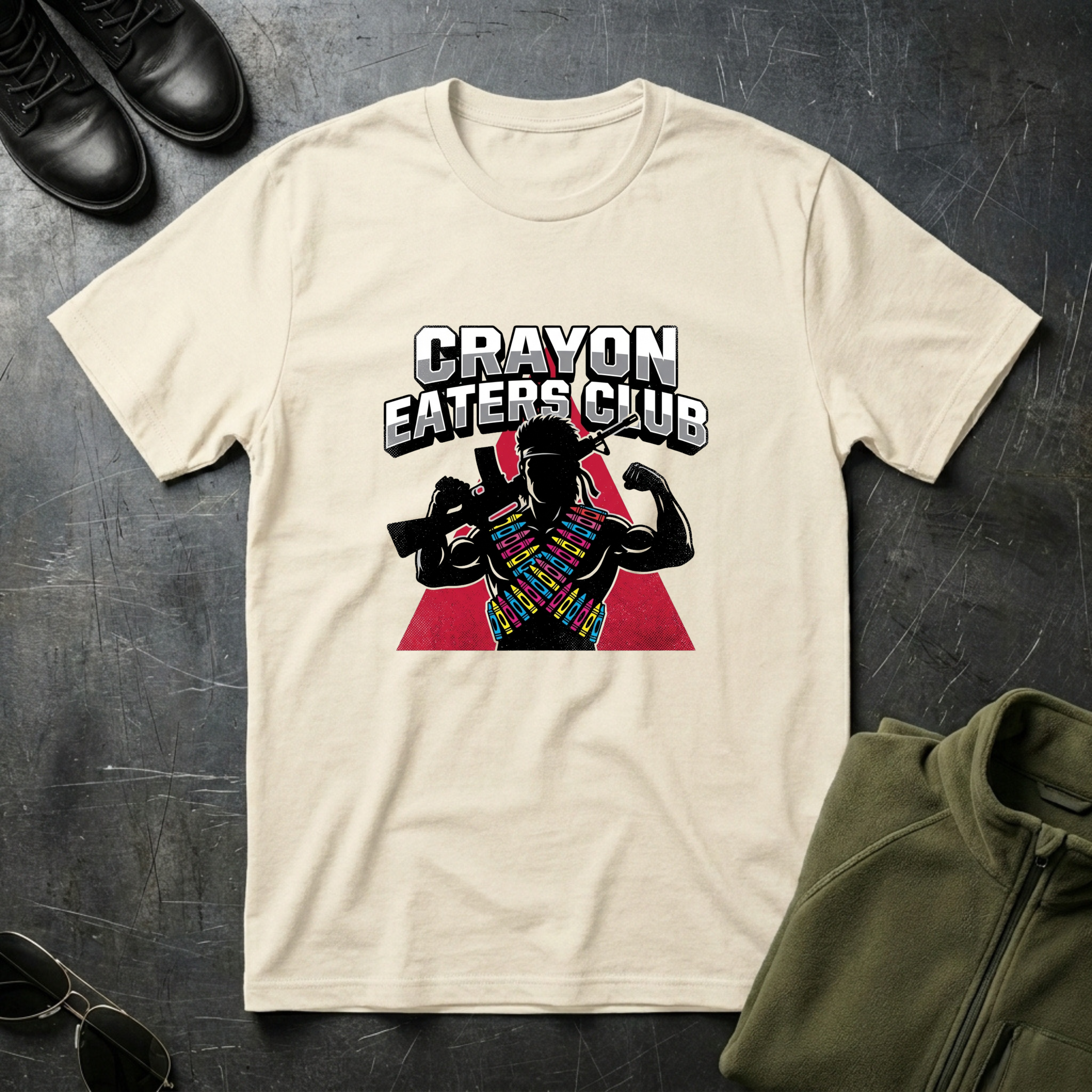 Crayon Eaters Club Rambo - Premium T-Shirt