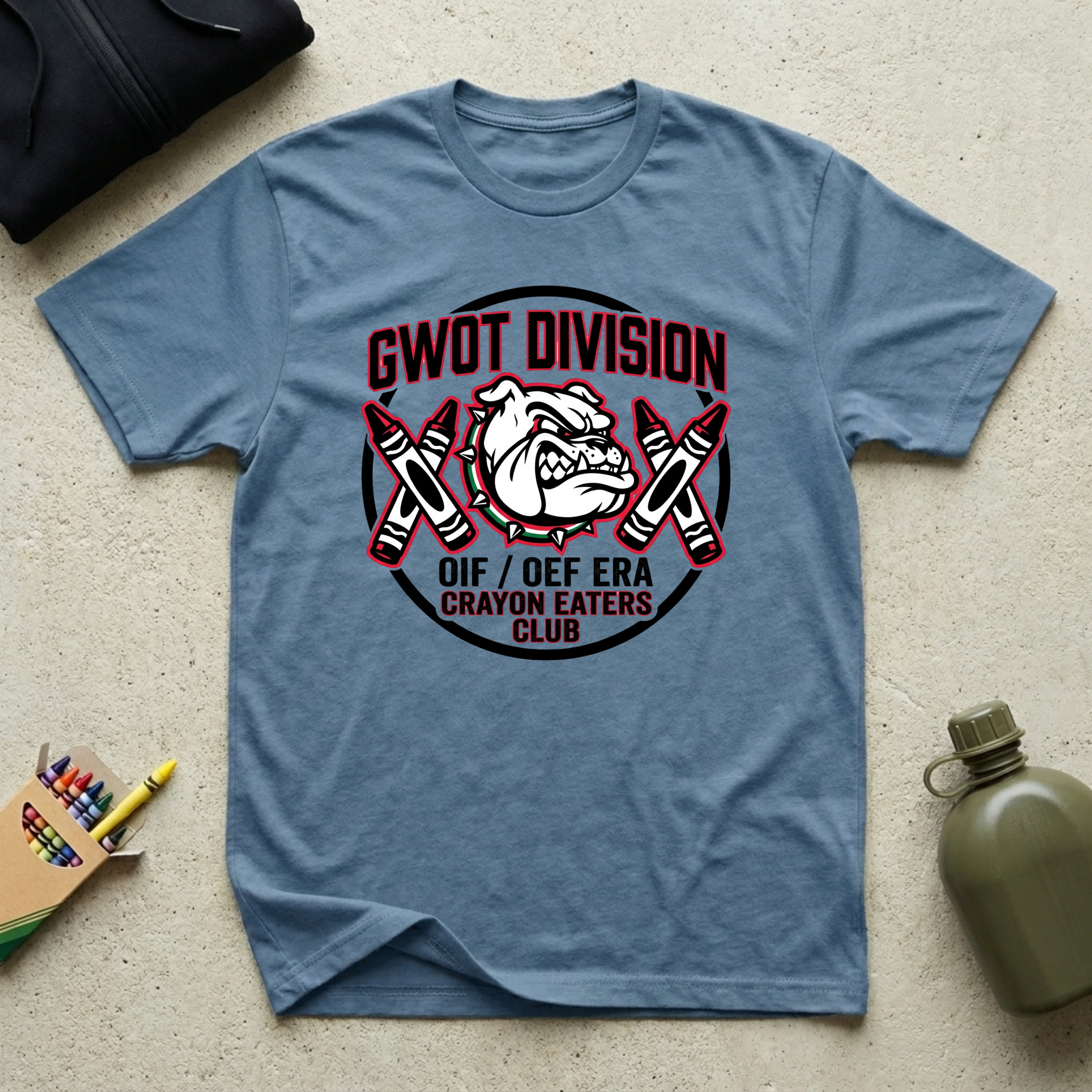 GWOT Double Cross Crayons - Premium T-Shirt