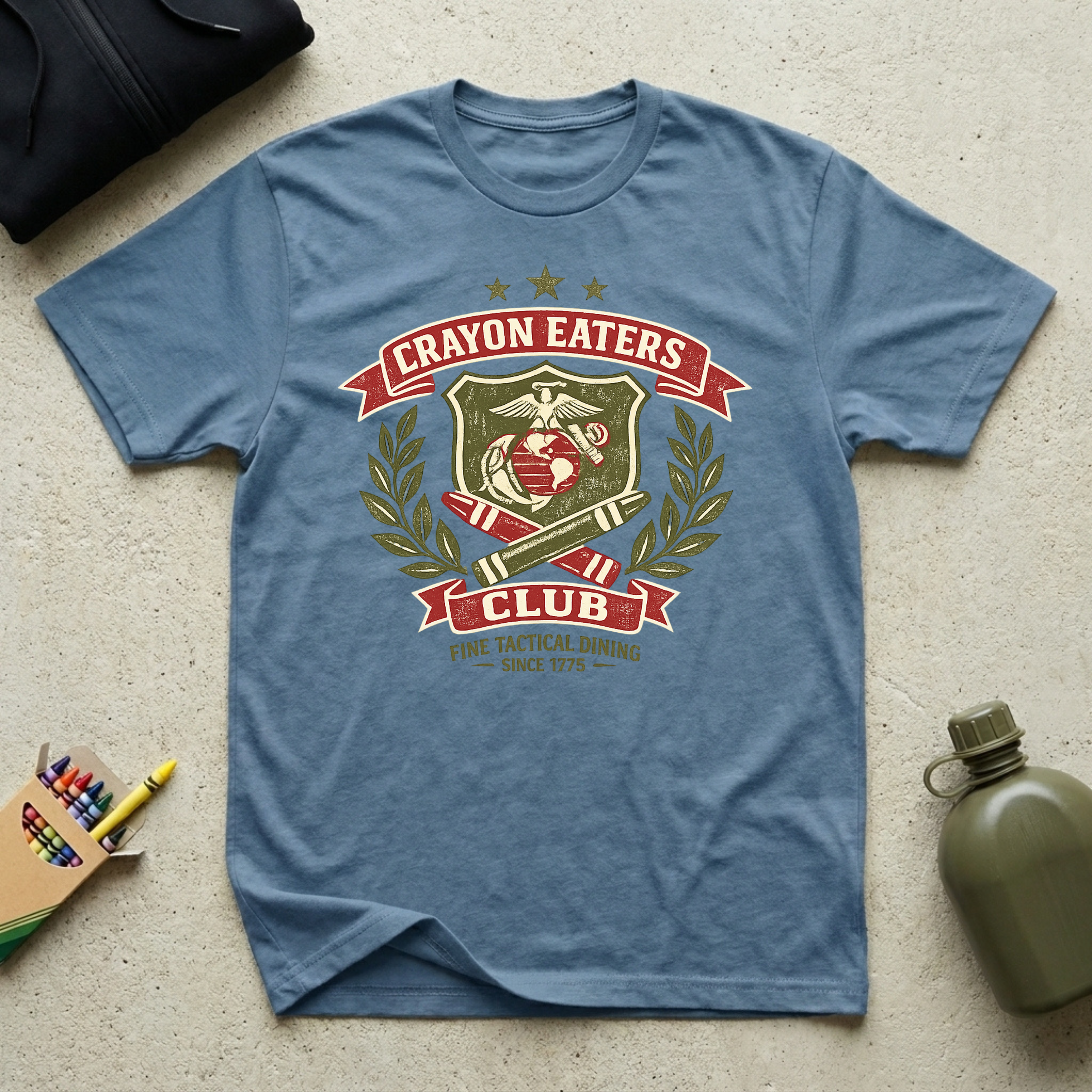 Crayon Eaters Club Muted Tactical - Premium T-Shirt