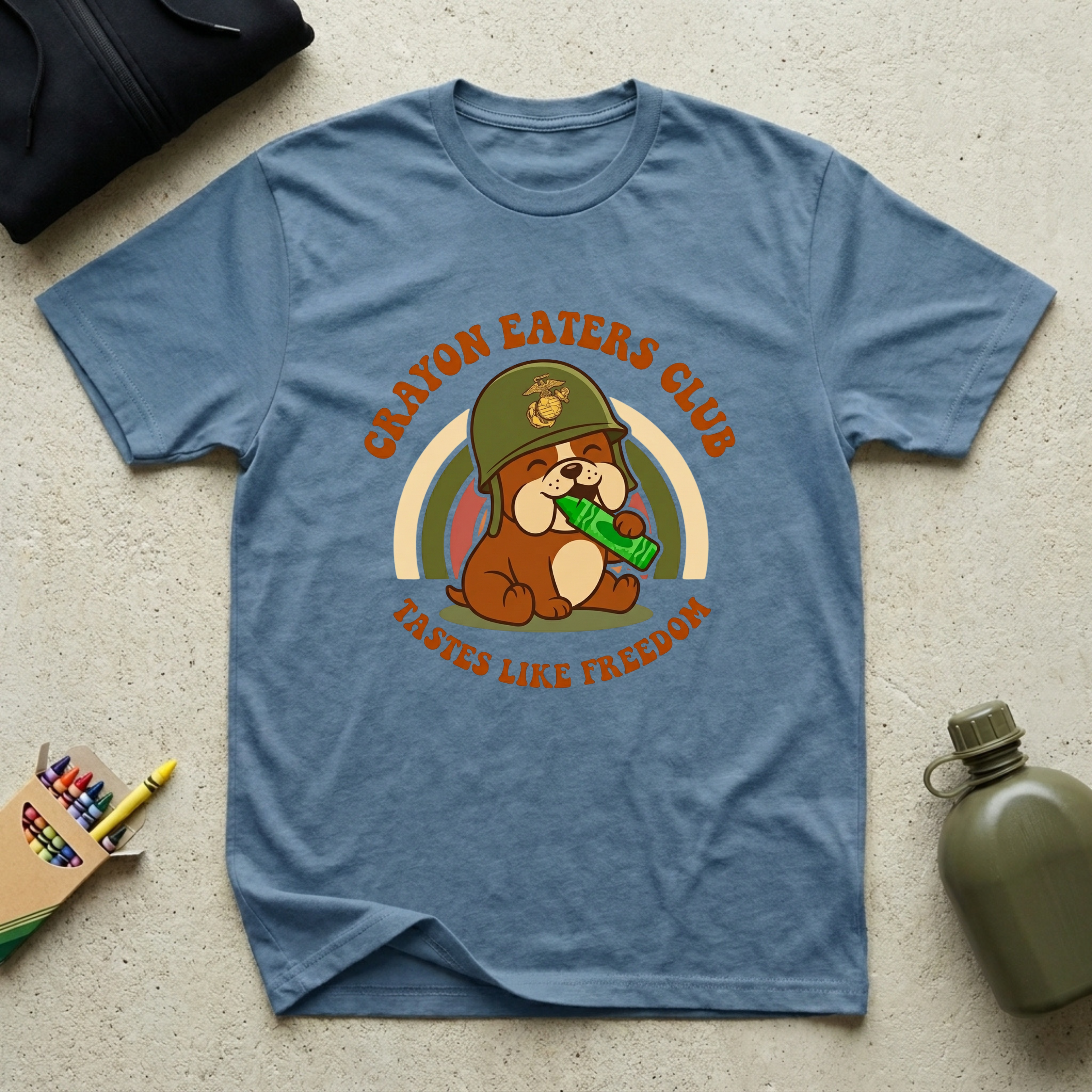Bulldog Tastes Like Freedom - Premium T-Shirt