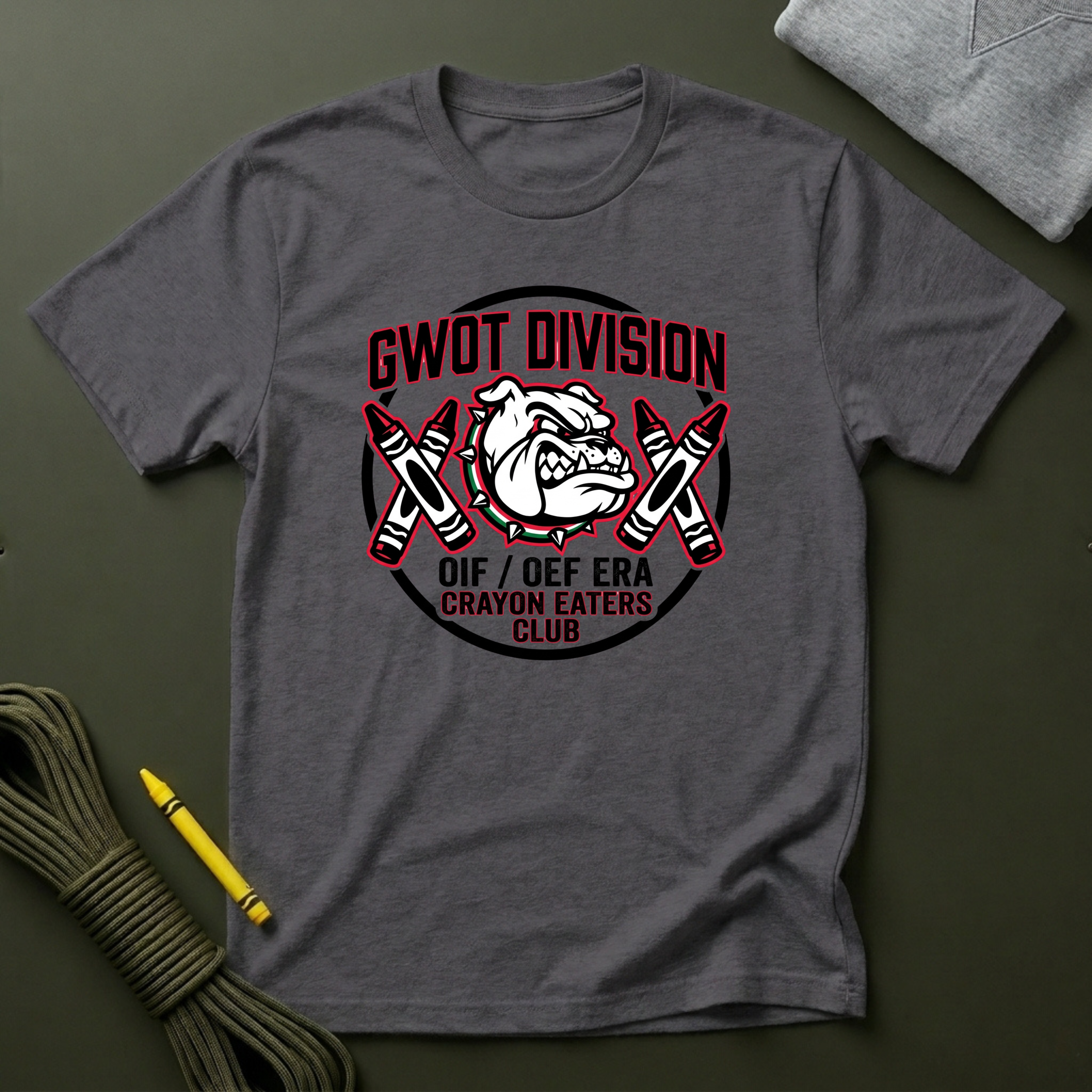GWOT Double Cross Crayons - Premium T-Shirt
