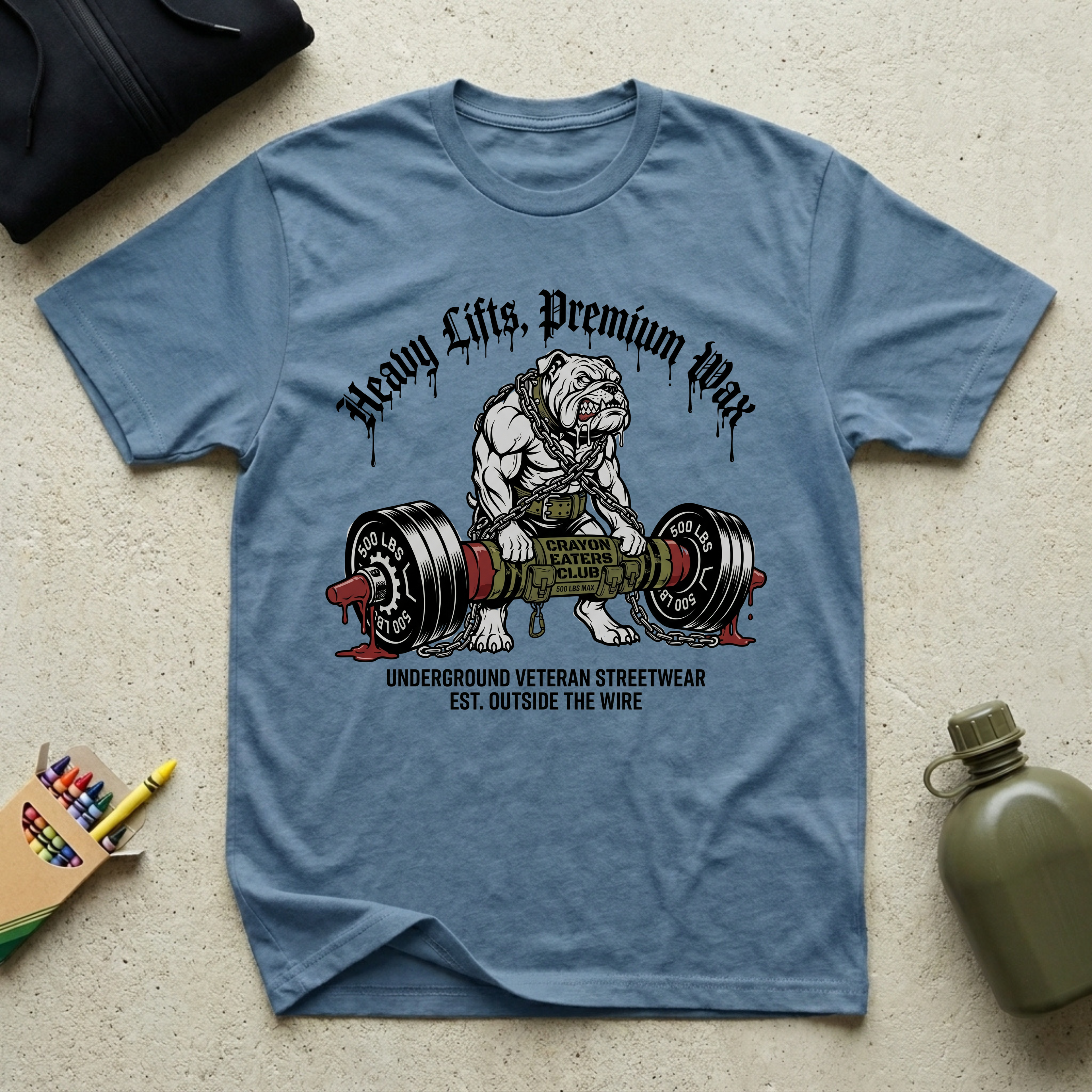Deadlift Bulldog - Premium T-Shirt