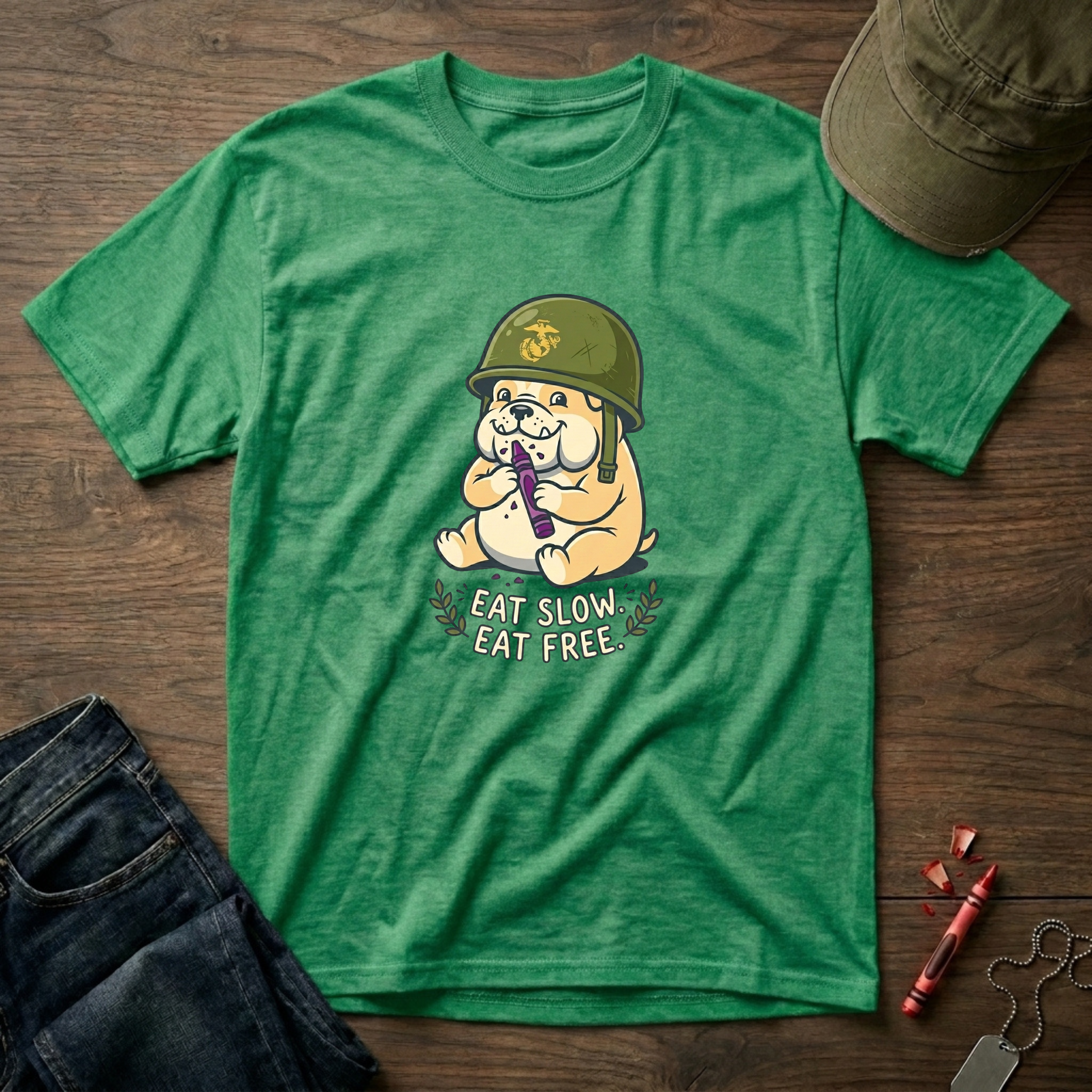 Hungry Bulldog - Premium T-Shirt