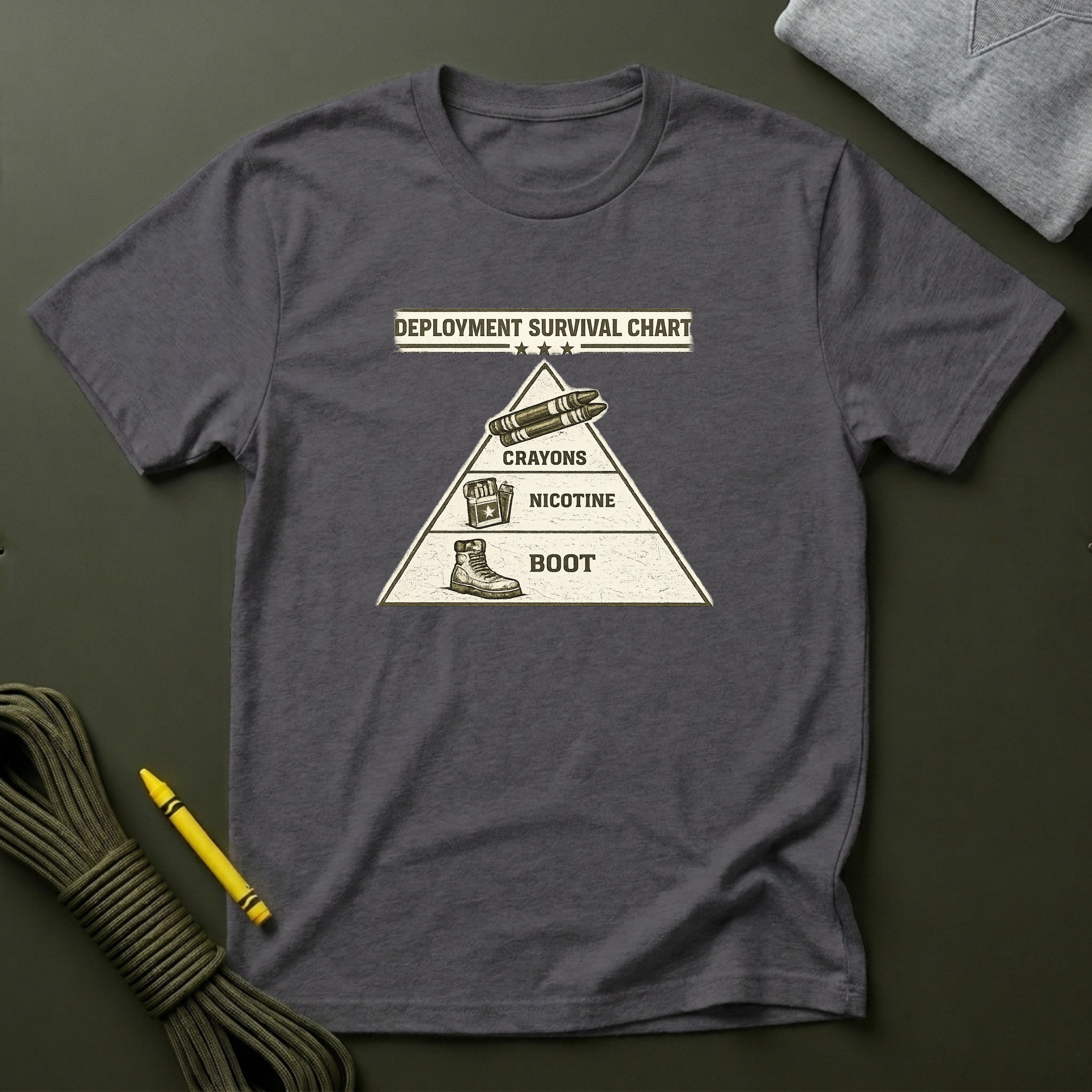 Deployment Survival Chart - Premium T-Shirt