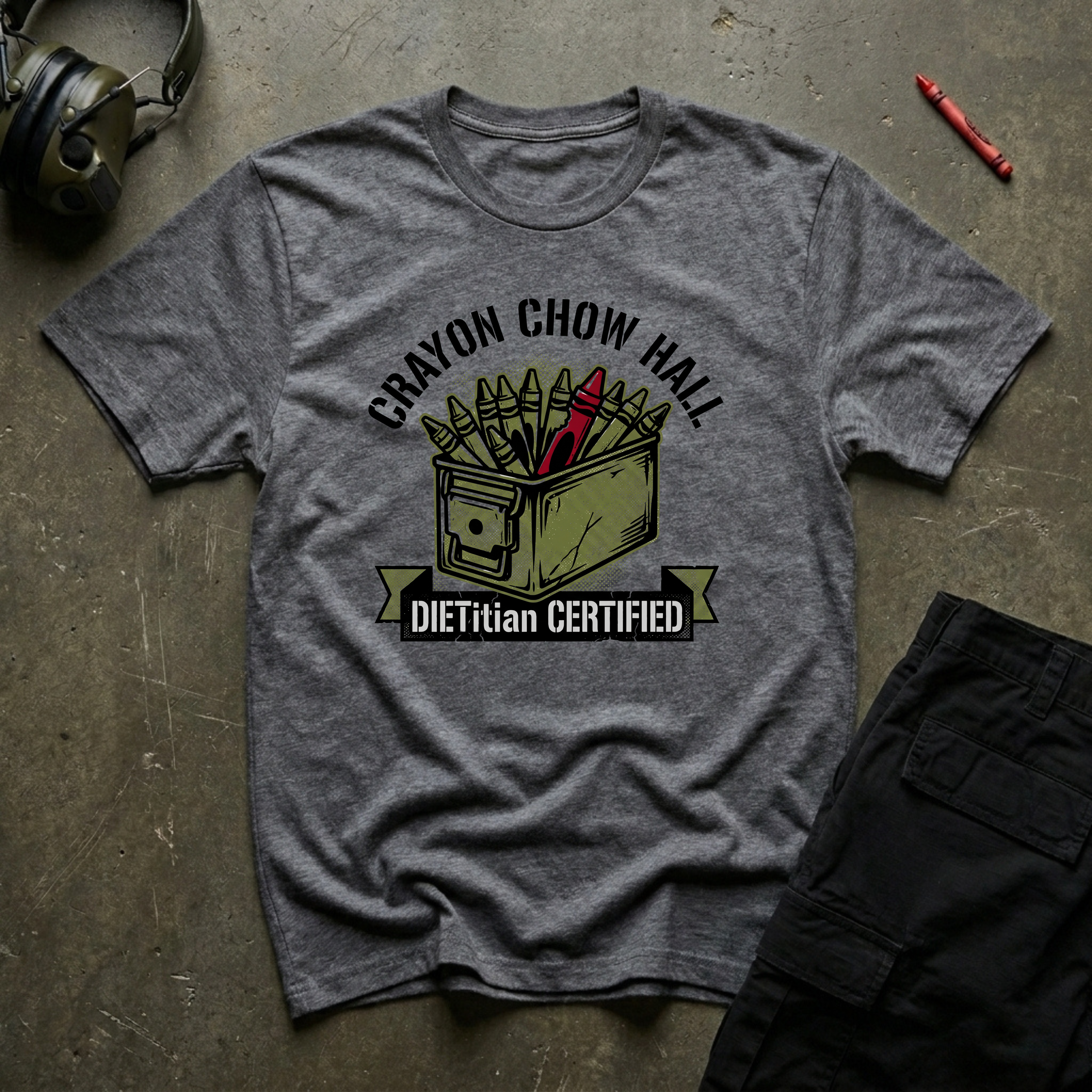 Crayon Chow Hall - Premium T-Shirt