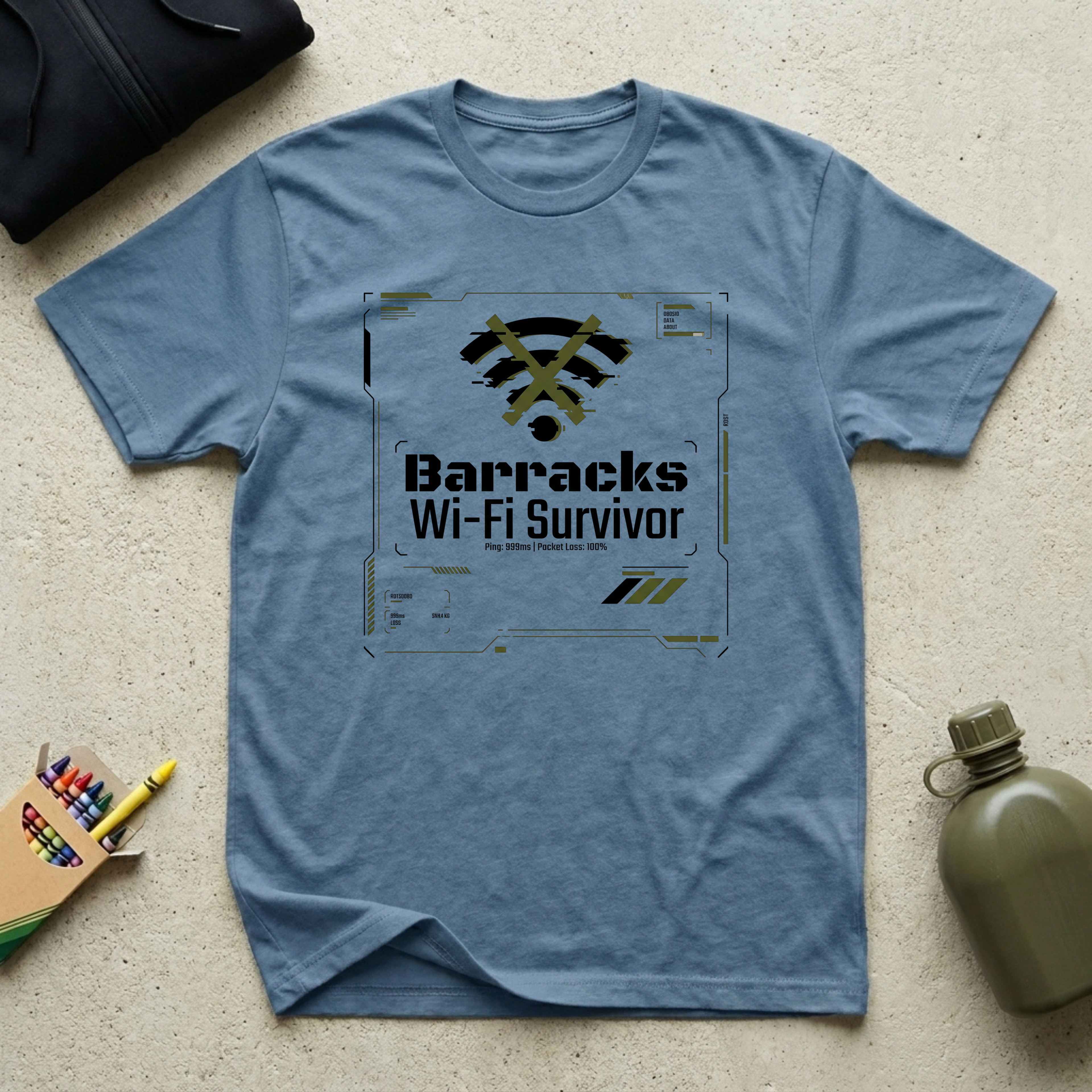 Barracks Wifi Survivor - Premium T-Shirt