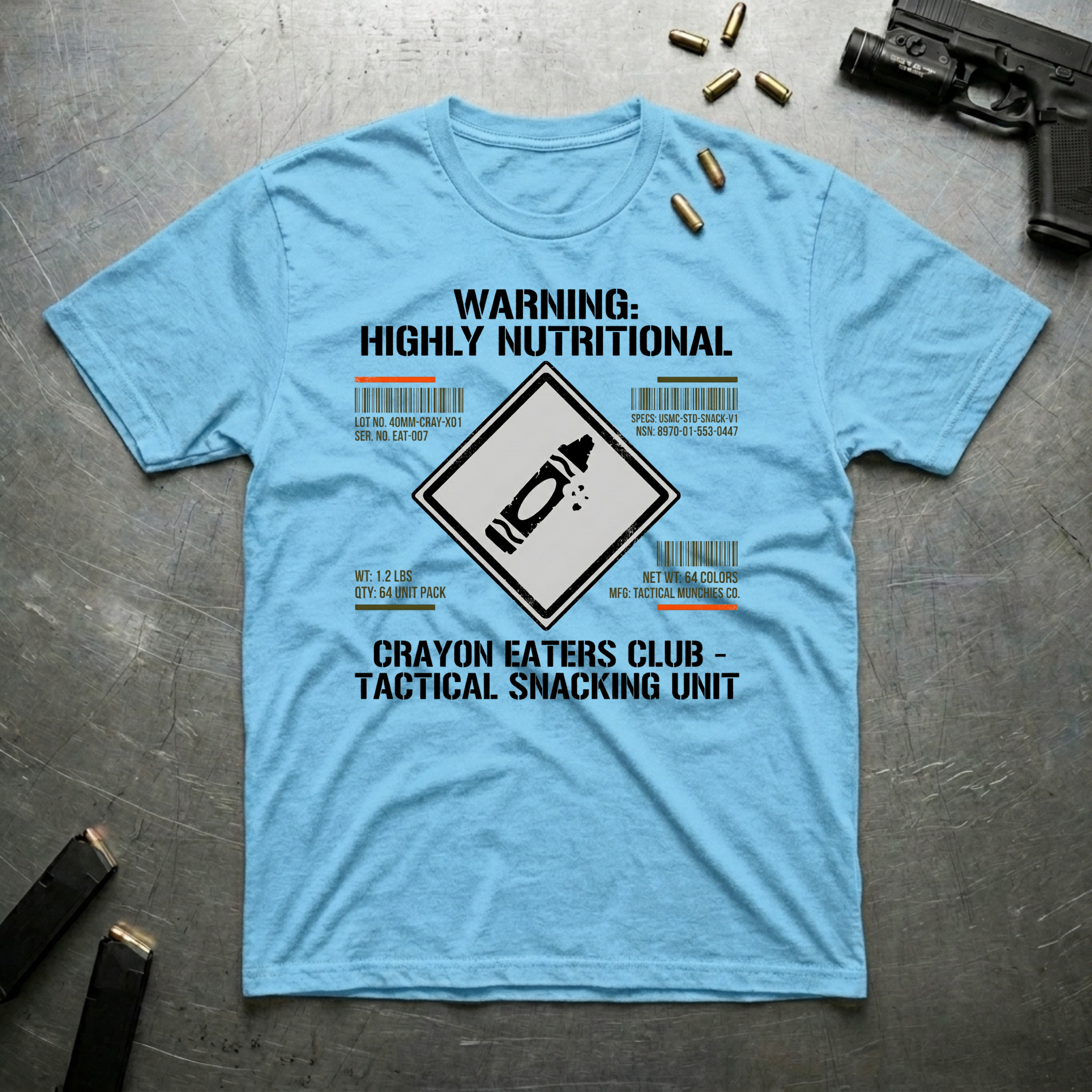 Crayon Nutrition Label - Premium T-Shirt