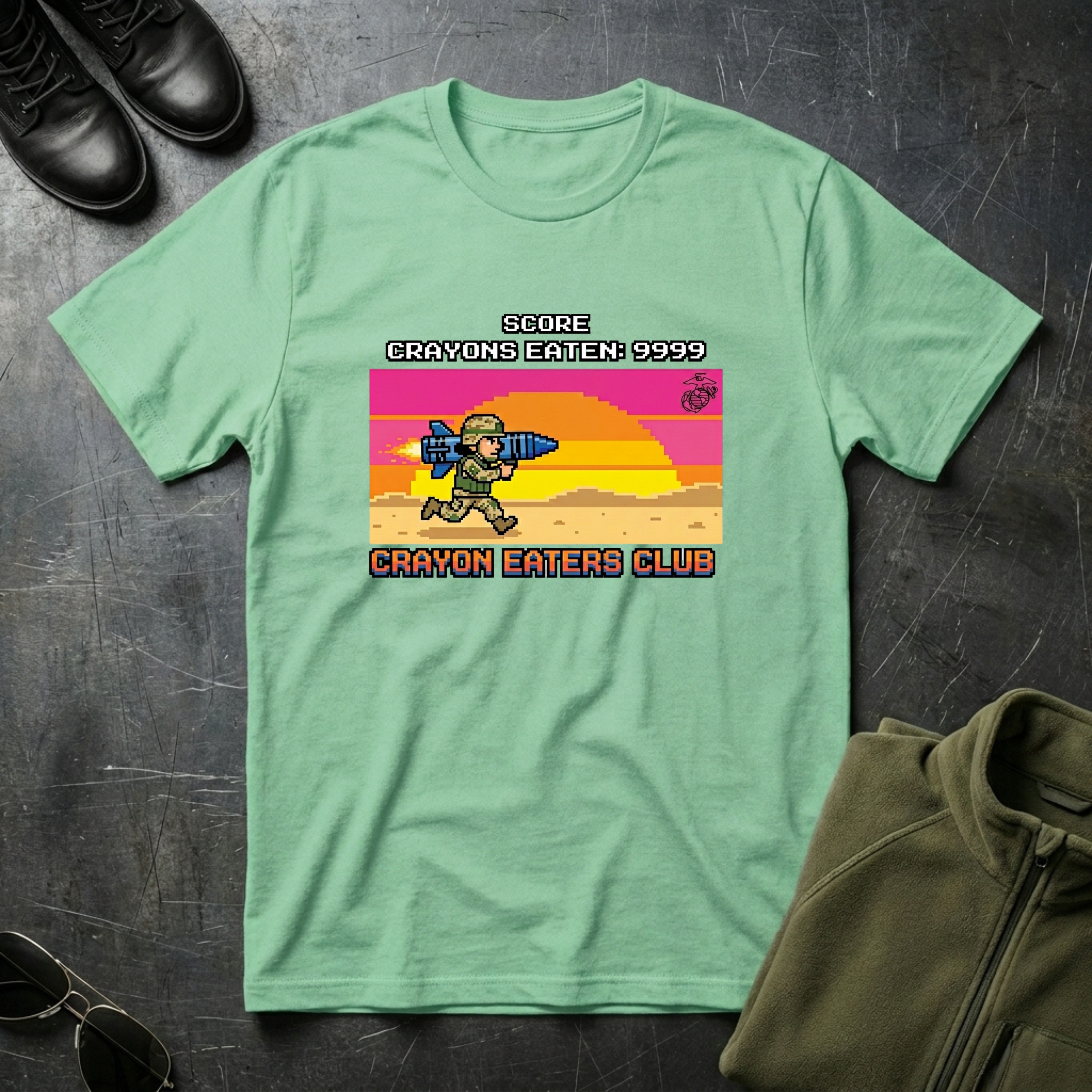 Level 9999 Crayon Eaters Club - Premium T-Shirt