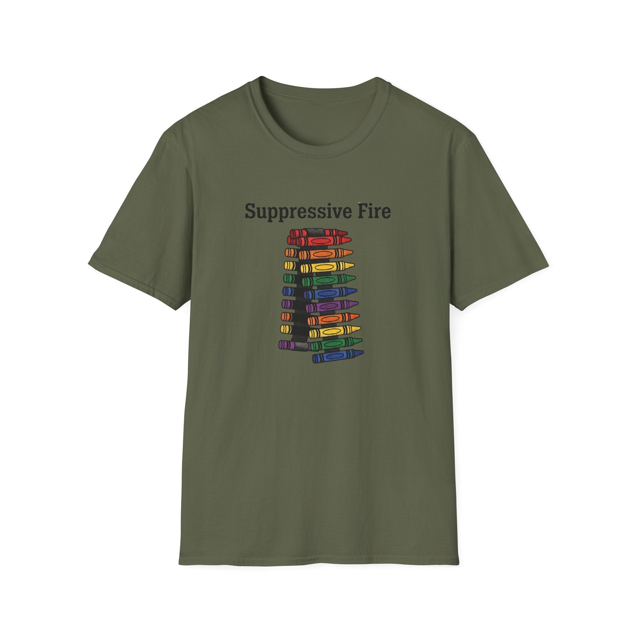Belt Fed Crayons - Premium T-Shirt