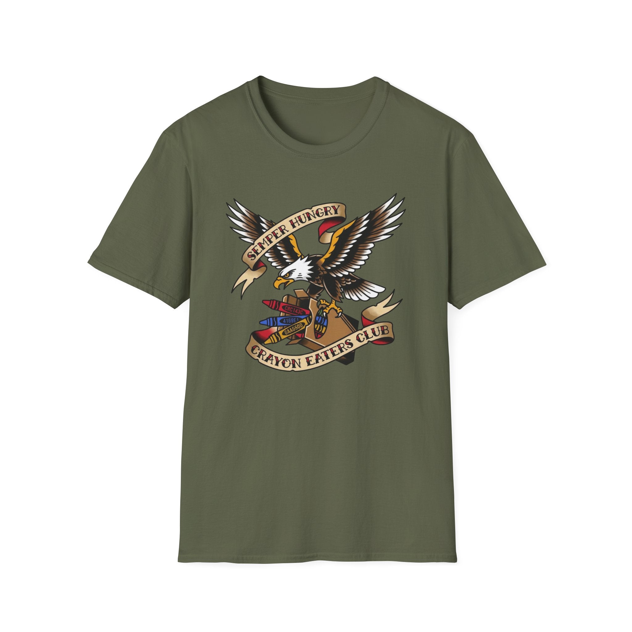 Eagle Tattoo Crayon Club - Premium T-Shirt