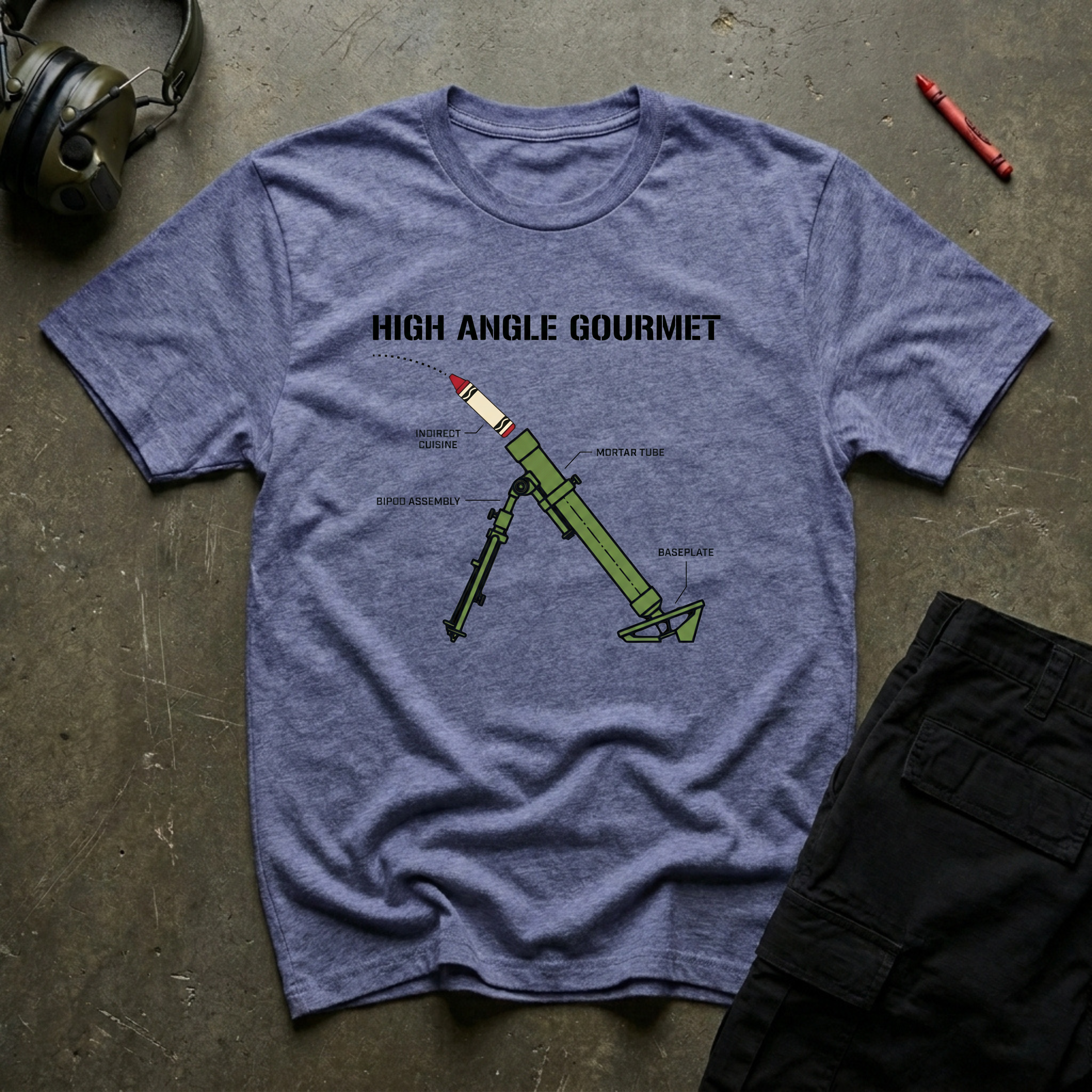 60MM Crayon Mortar - Premium T-Shirt