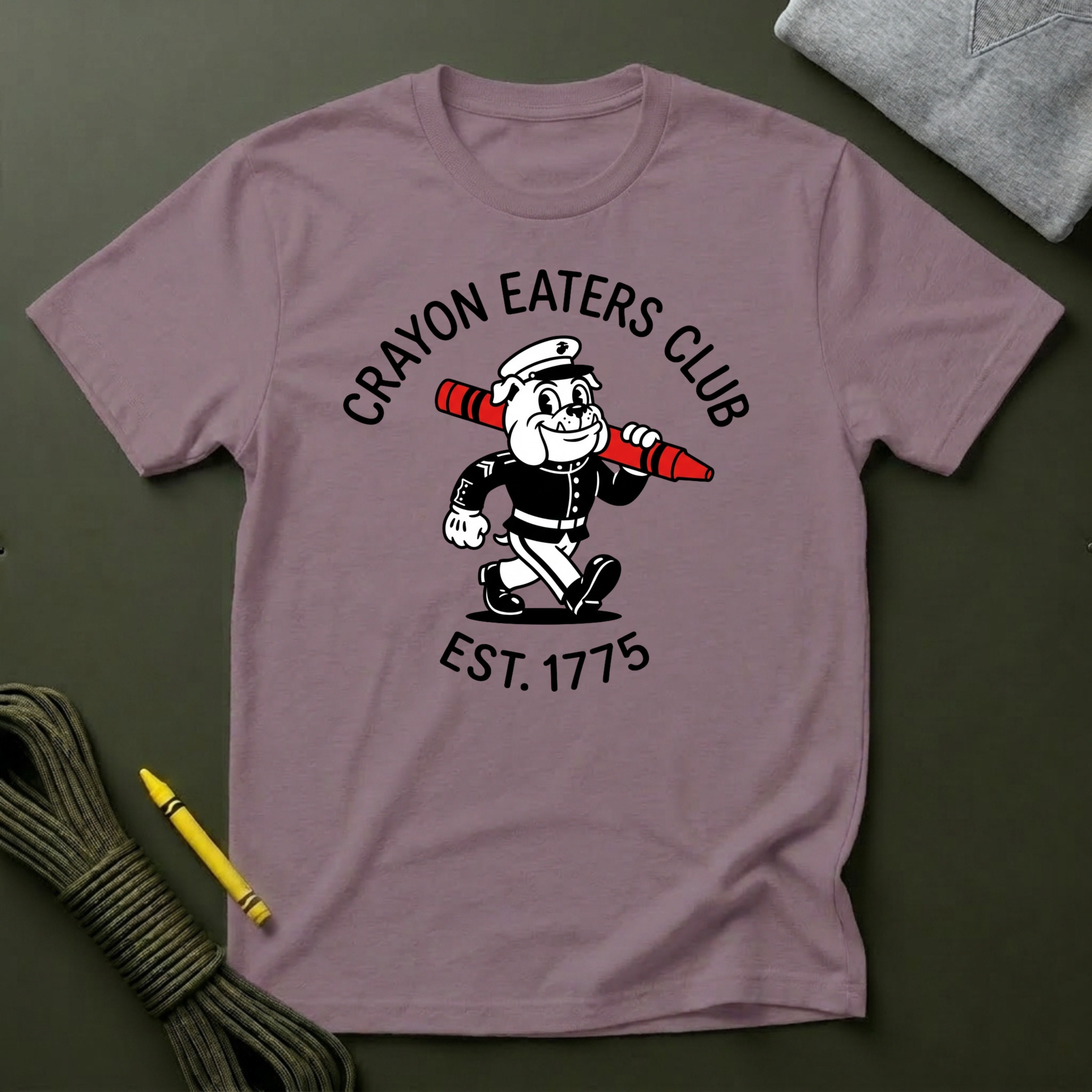 Cartoon Crayon Eater - Premium T-Shirt