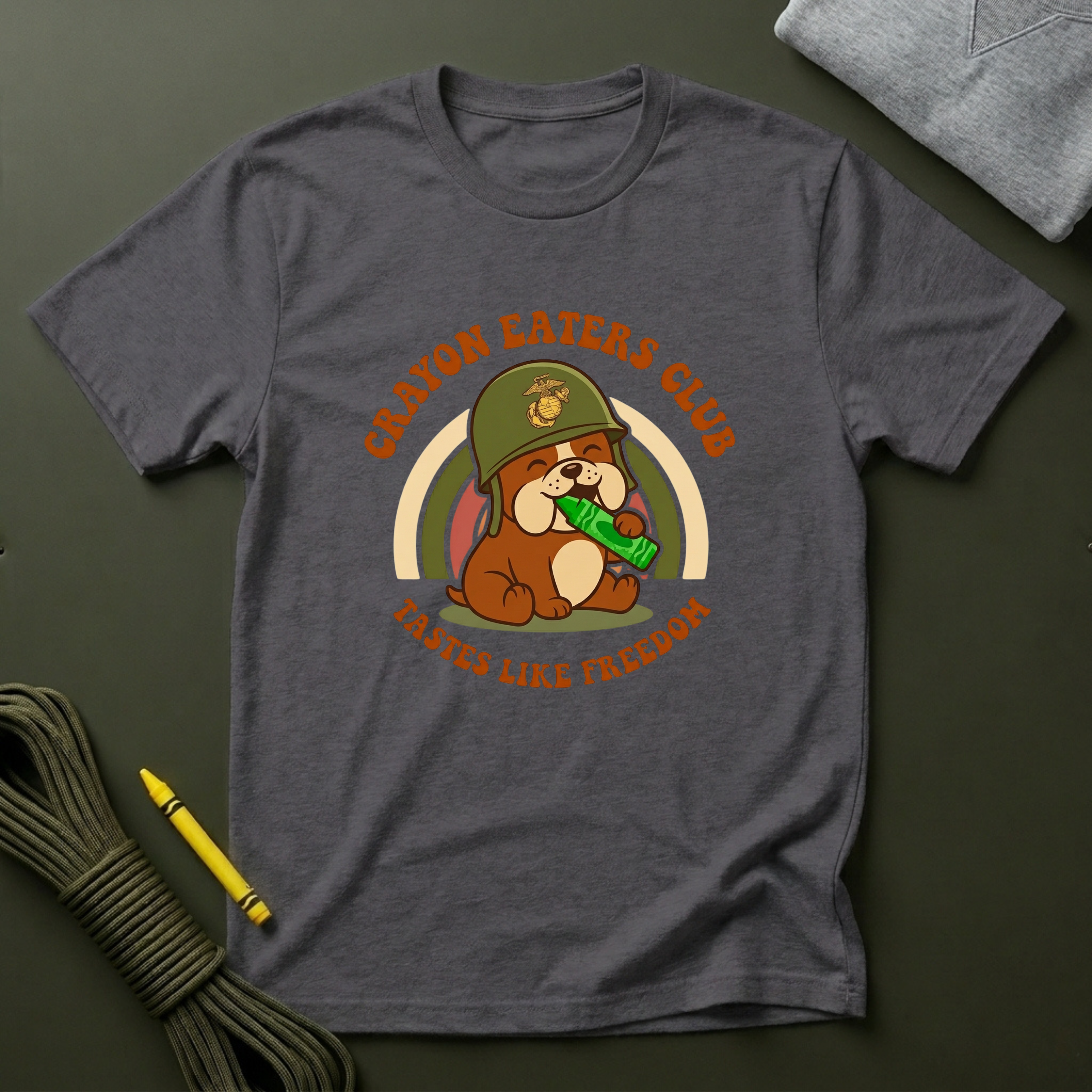 Bulldog Tastes Like Freedom - Premium T-Shirt