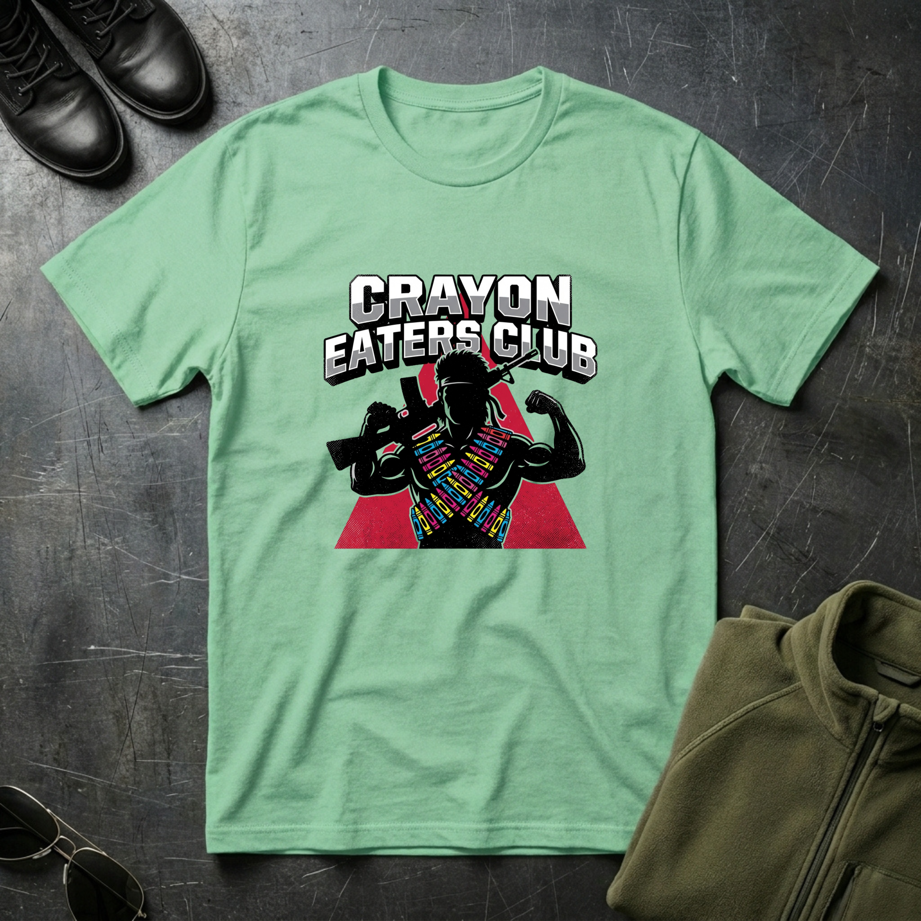 Crayon Eaters Club Rambo - Premium T-Shirt