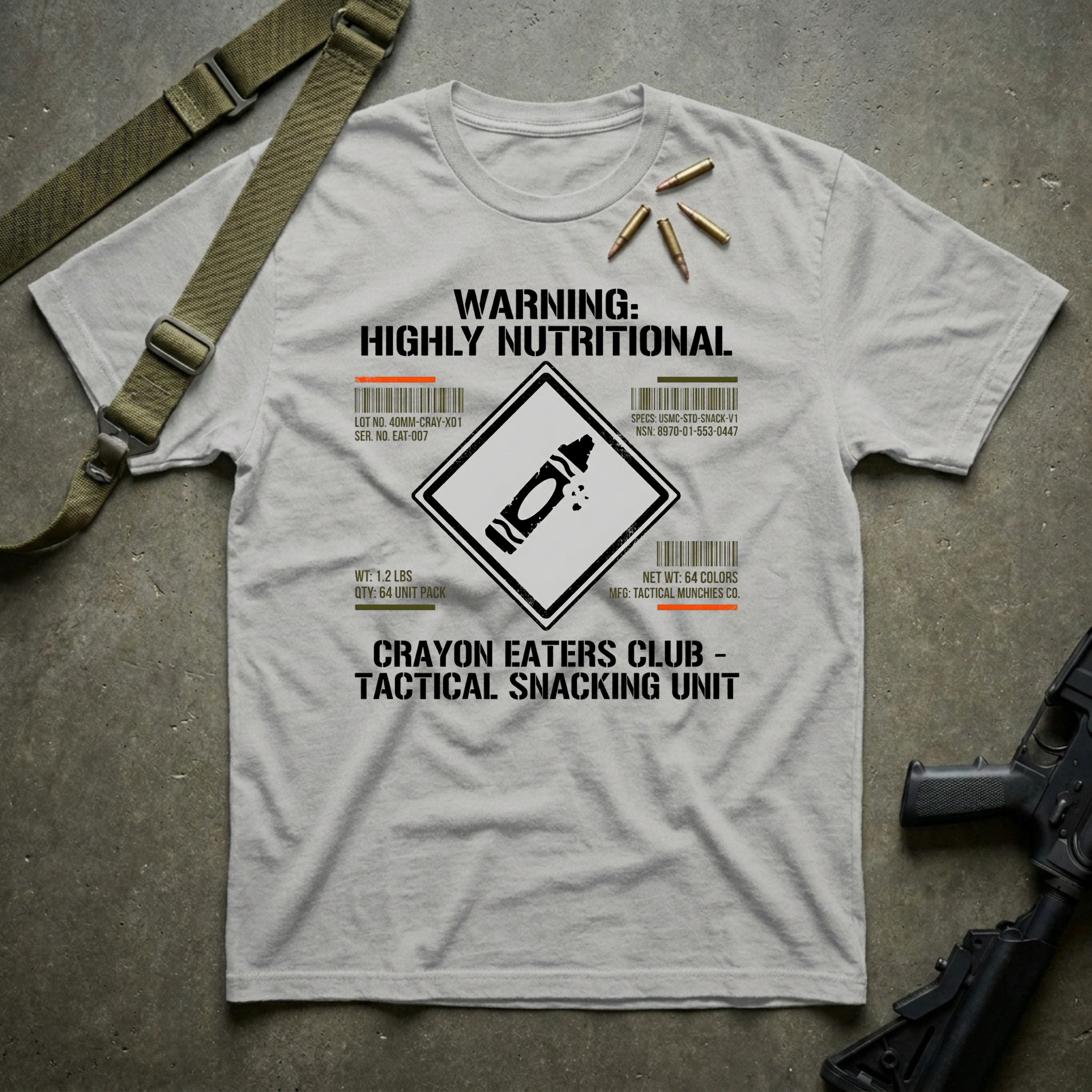 Crayon Nutrition Label - Premium T-Shirt