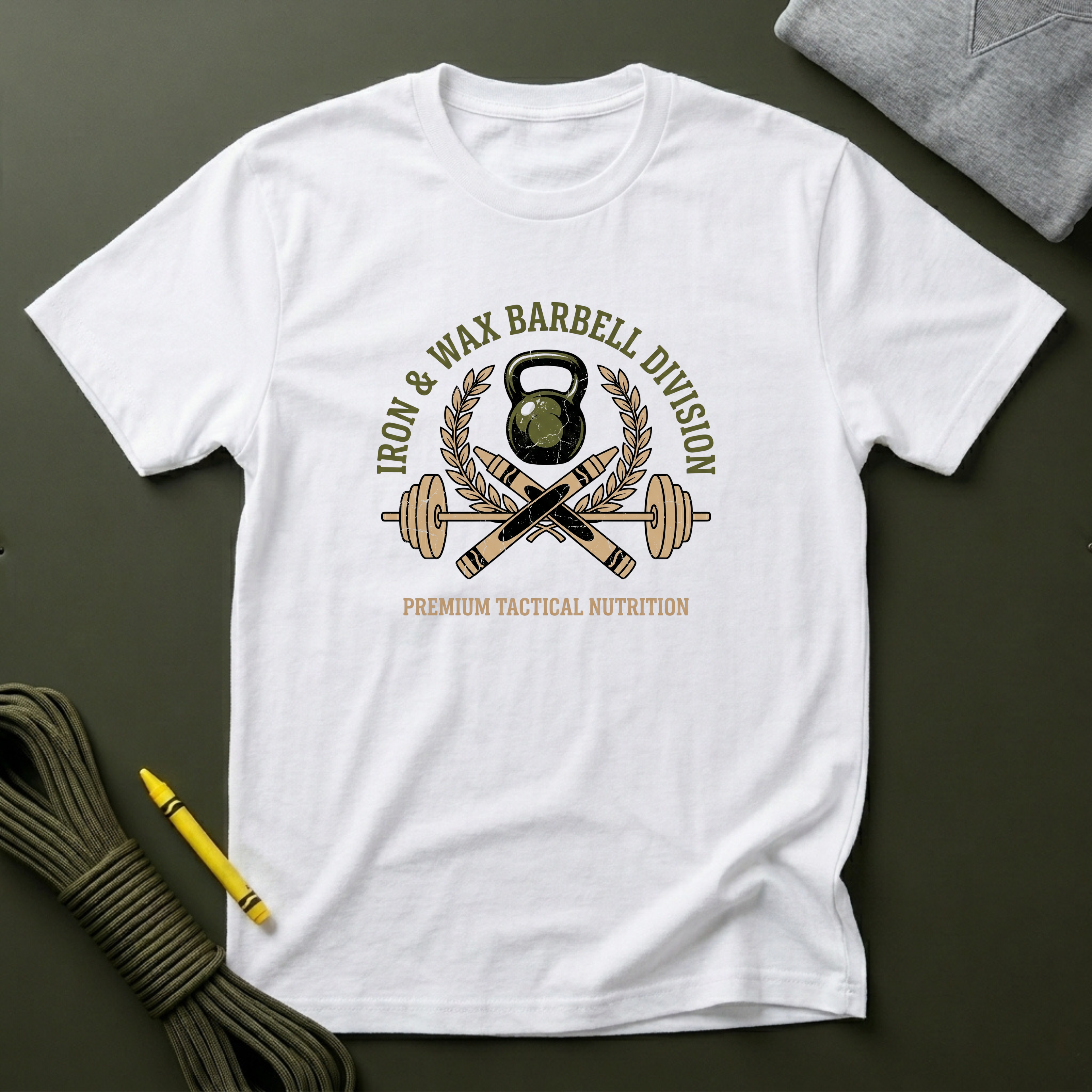 Iron & Wax Barbell Division - Premium T-Shirt