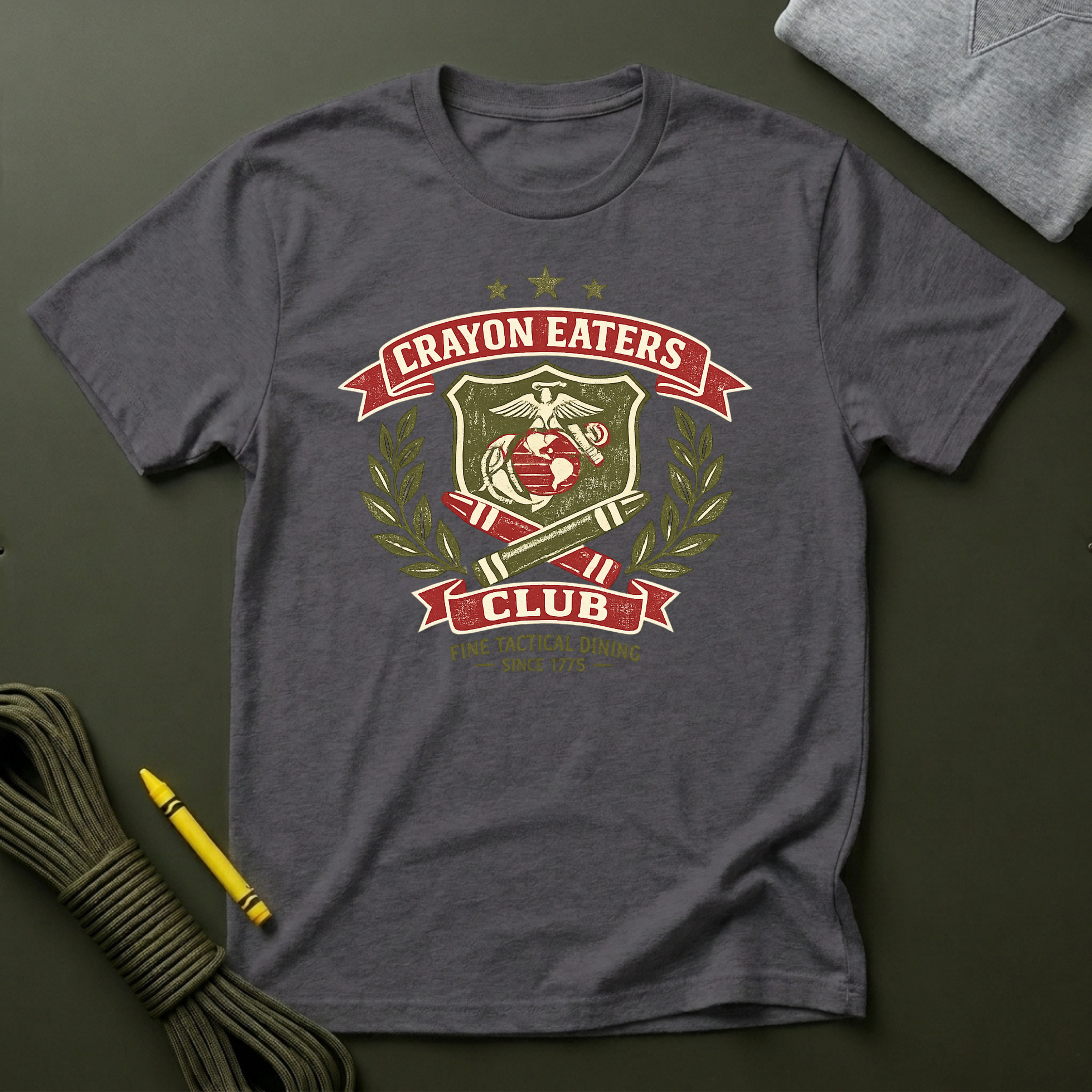 Crayon Eaters Club Muted Tactical - Premium T-Shirt