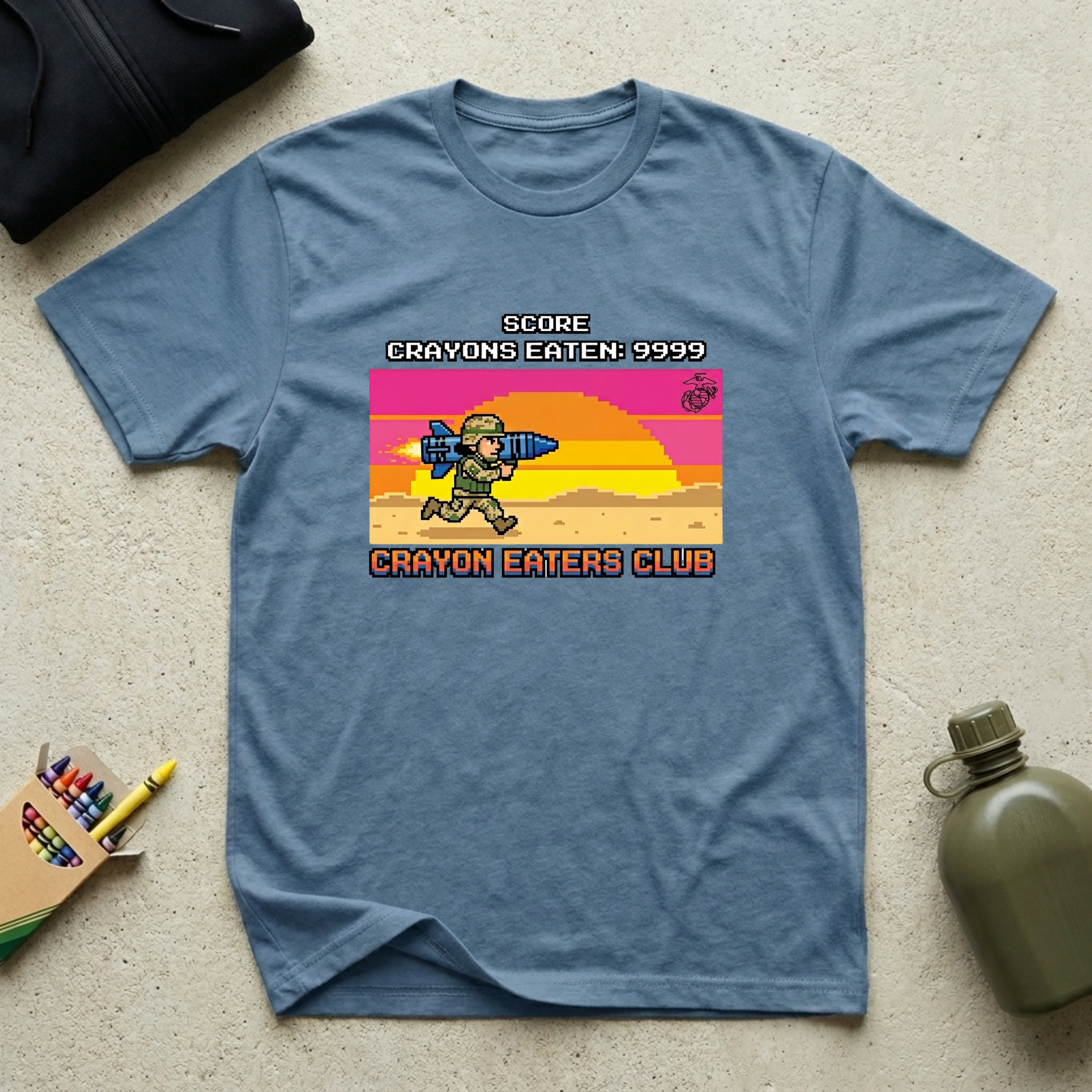Level 9999 Crayon Eaters Club - Premium T-Shirt