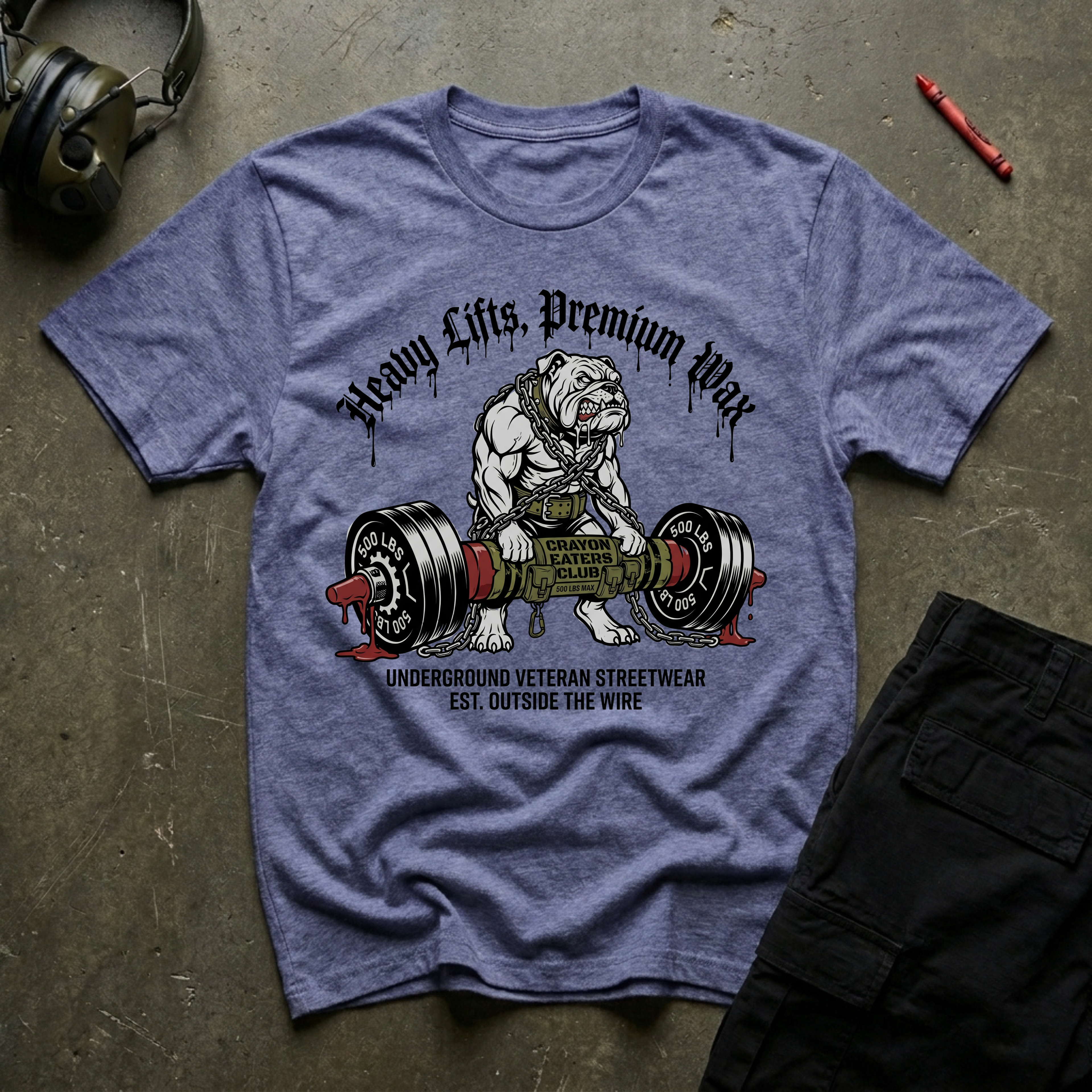 Deadlift Bulldog - Premium T-Shirt