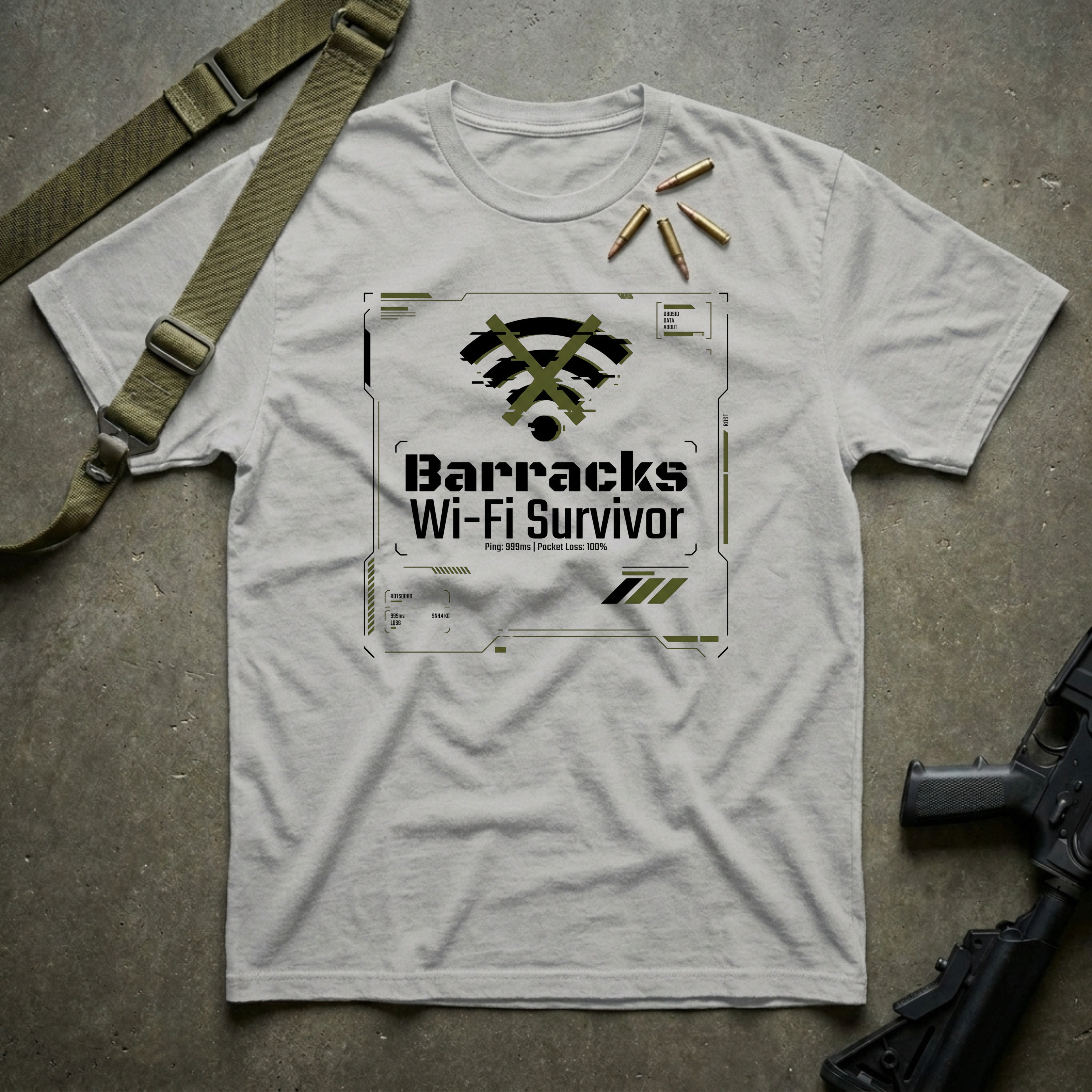 Barracks Wifi Survivor - Premium T-Shirt