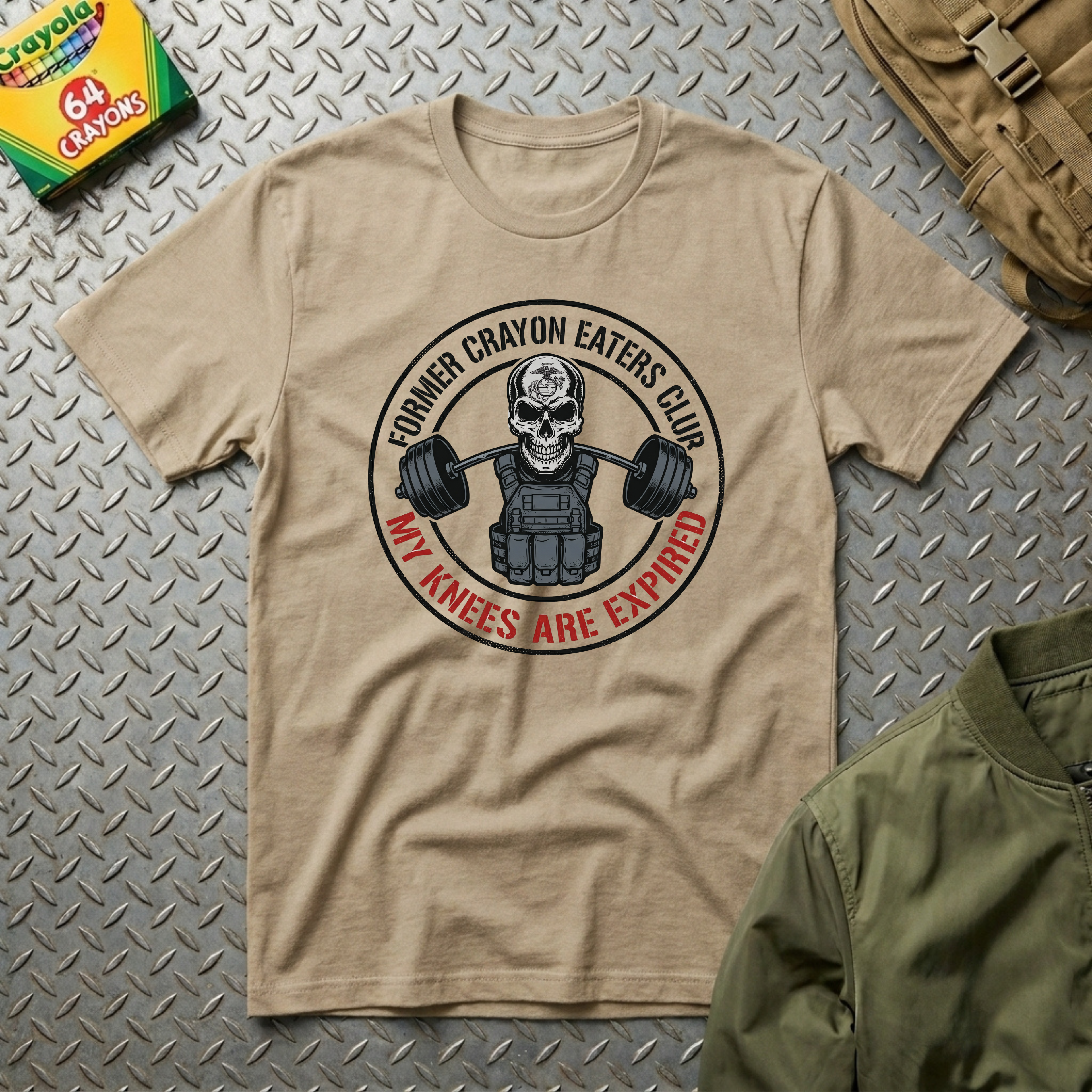 Crayon Eaters Club Expired Knees - Premium T-Shirt