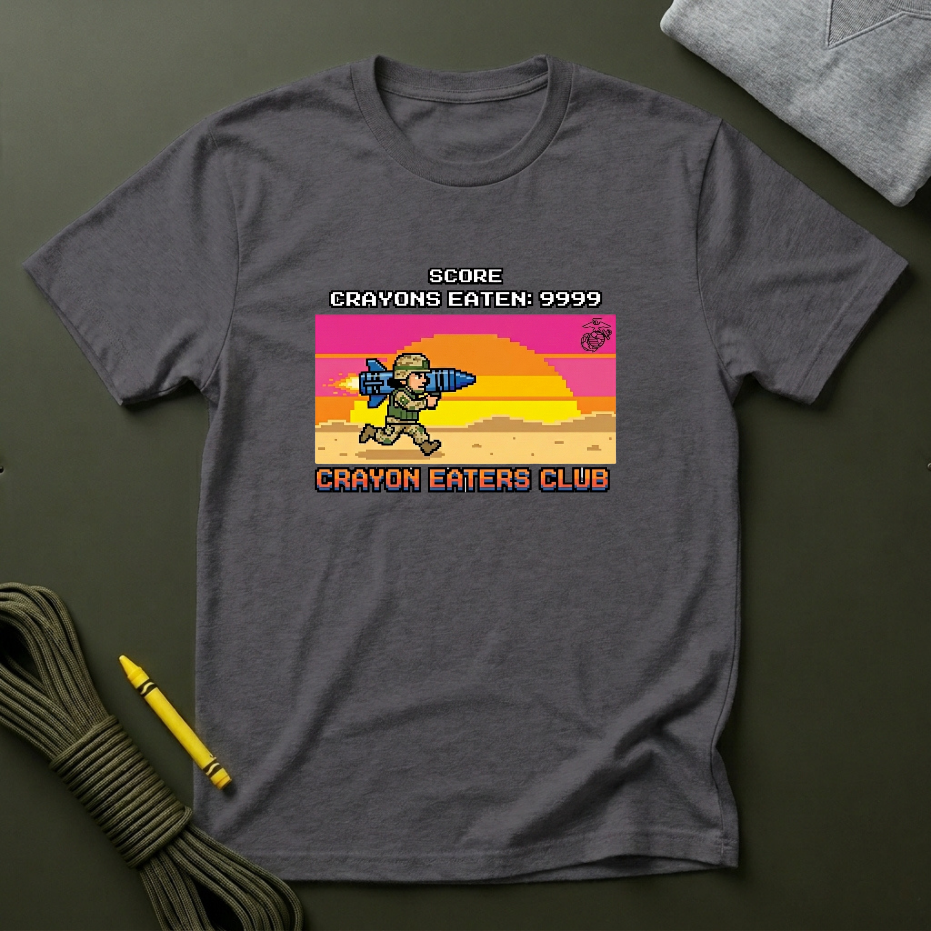 Level 9999 Crayon Eaters Club - Premium T-Shirt