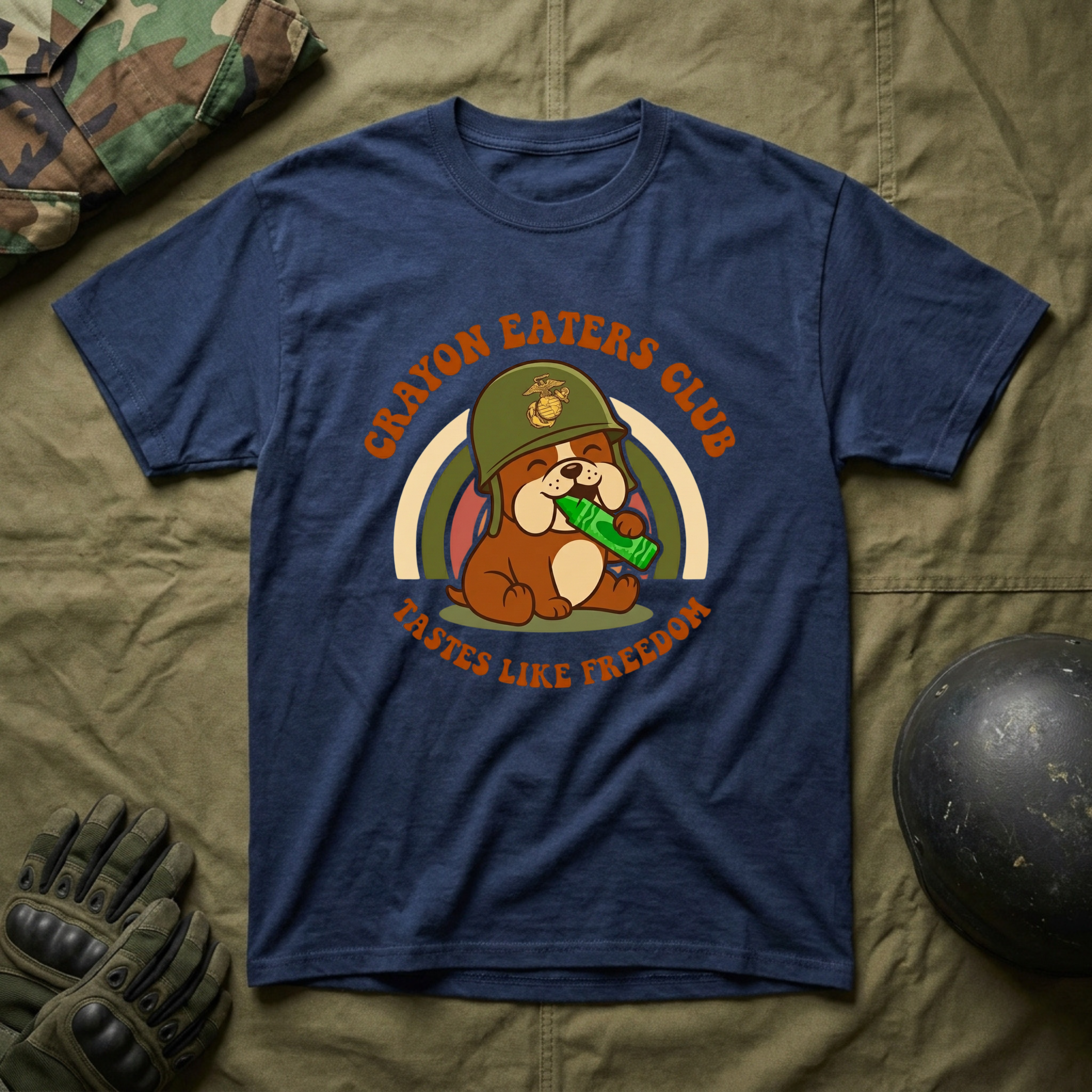Bulldog Tastes Like Freedom - Premium T-Shirt