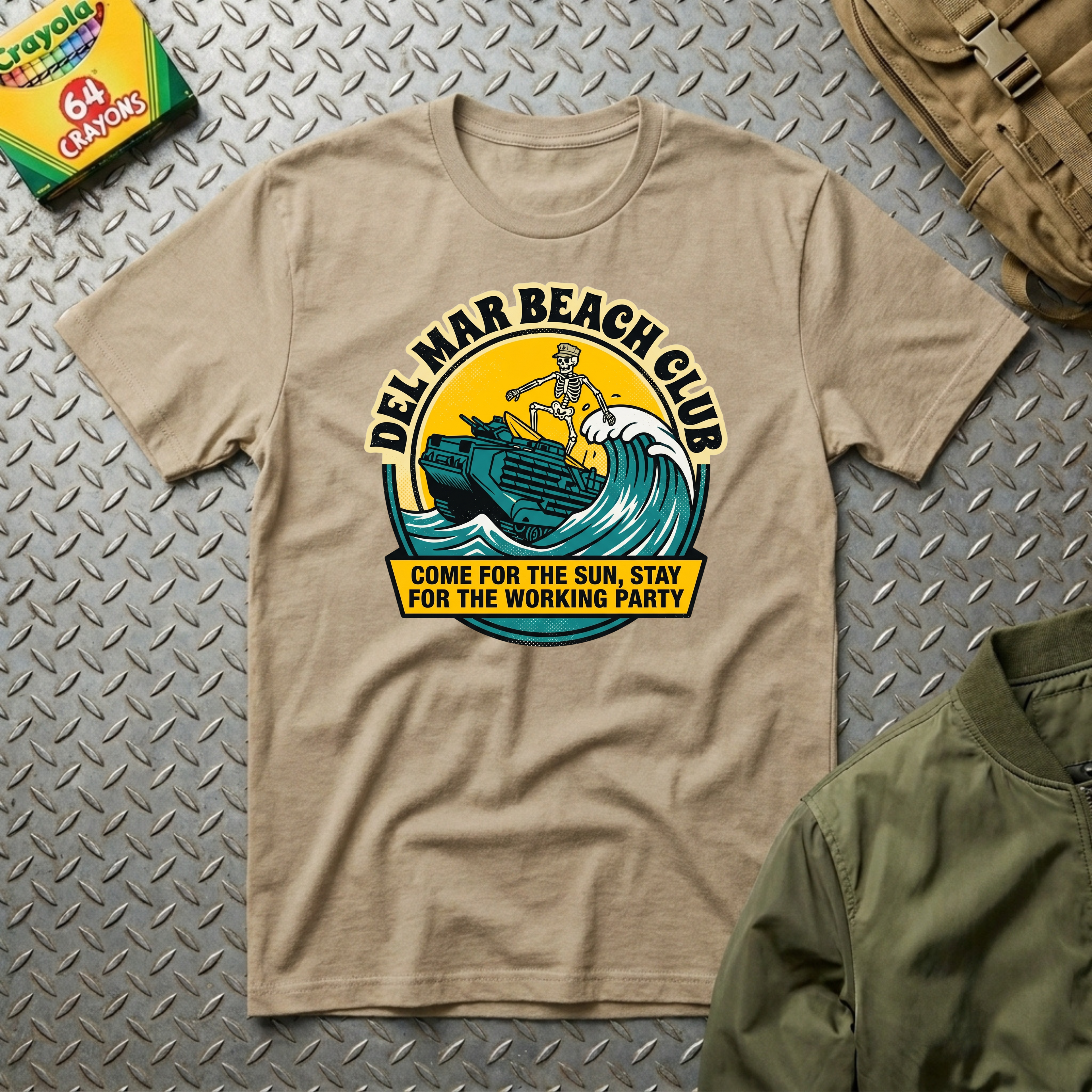 Del Mar Beach Club - Premium T-Shirt
