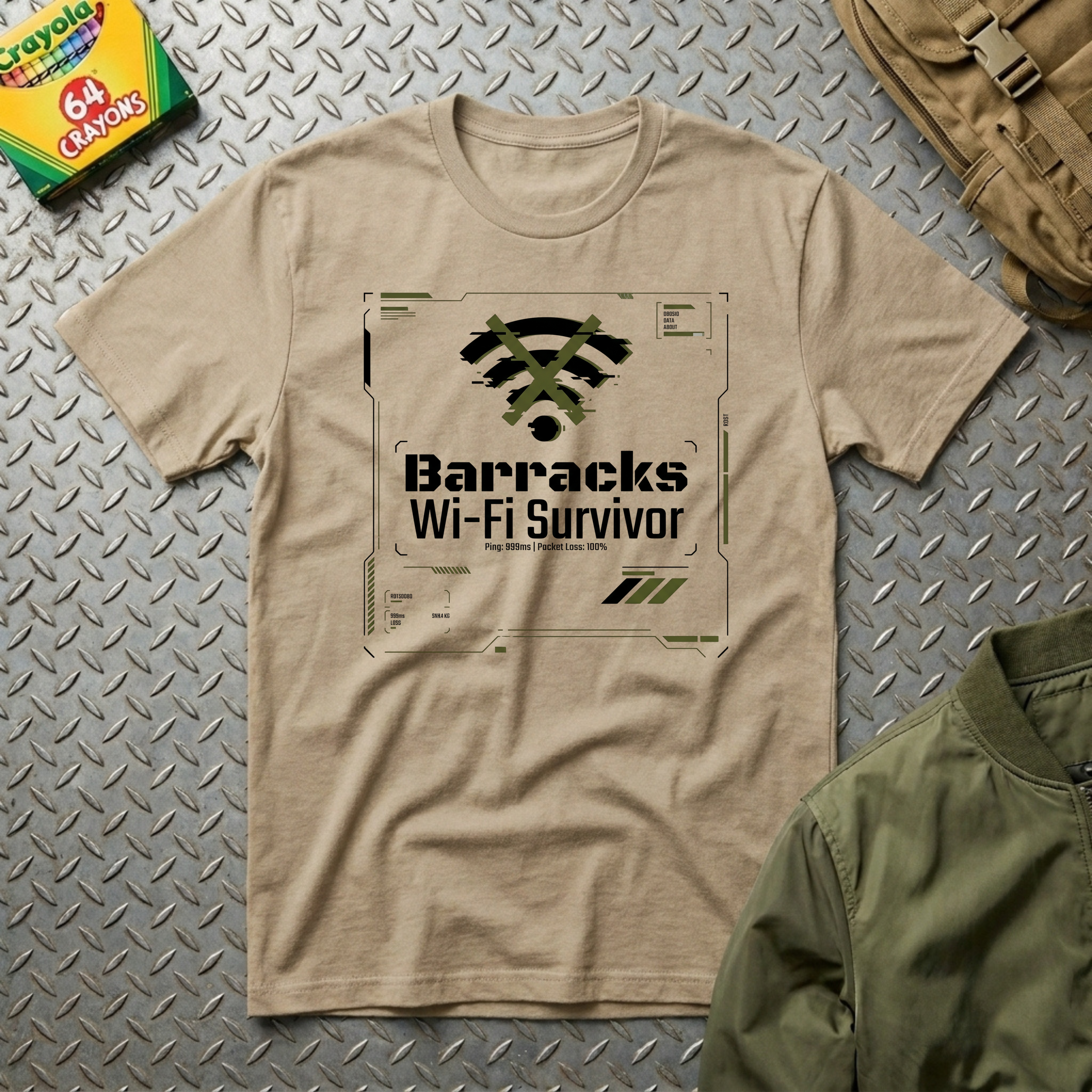 Barracks Wifi Survivor - Premium T-Shirt